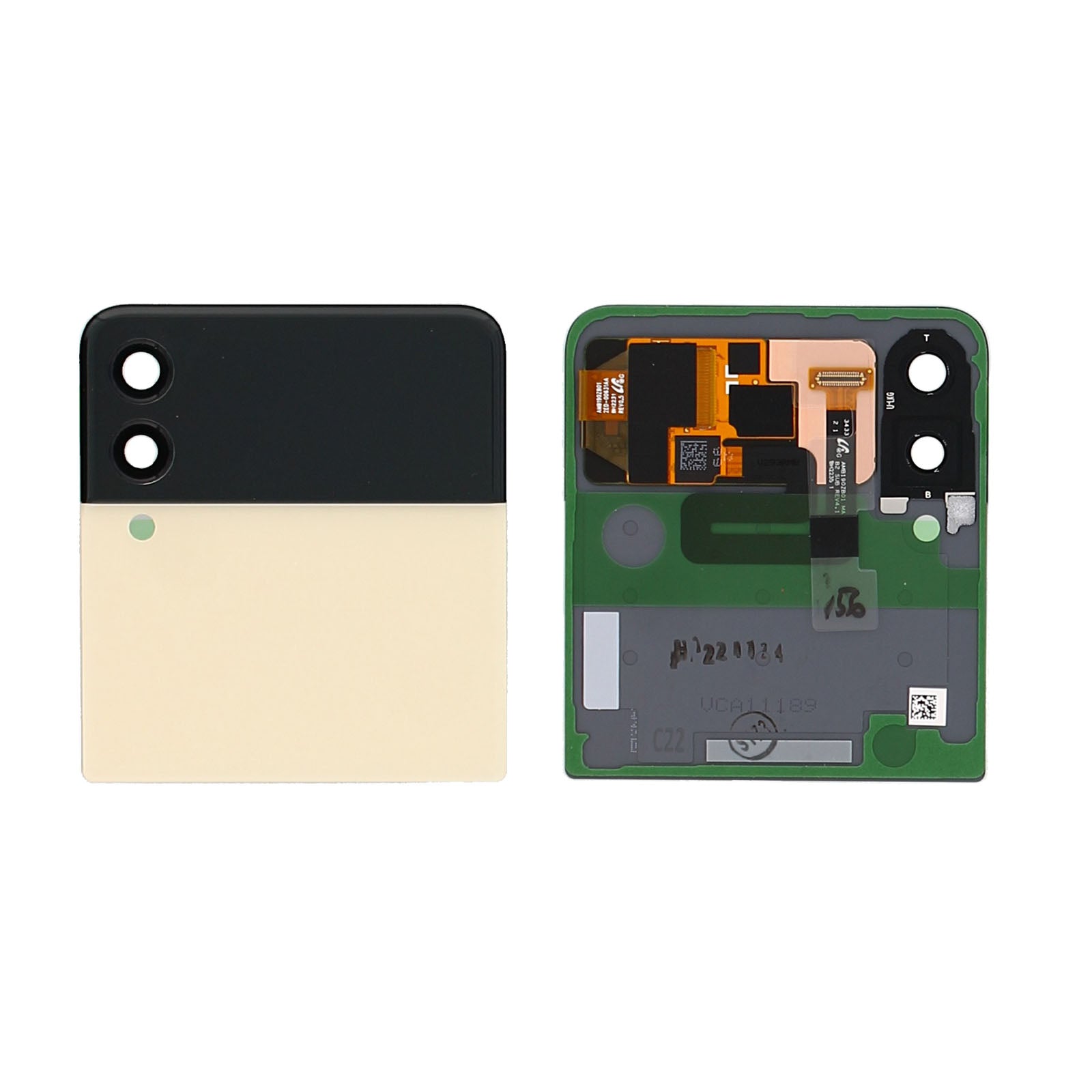 Samsung Galaxy Z Flip3 5G F711B Sub  Display And Digitizer Cream Service Pack