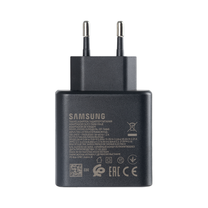 Samsung Fast Charger USB-C 45W Black Original Retail Box