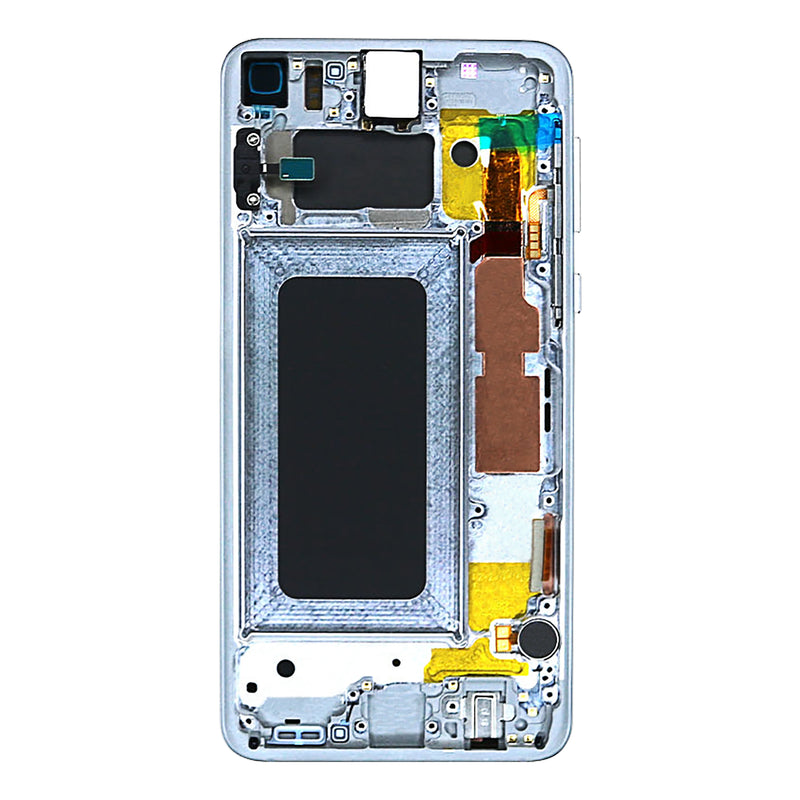 Samsung Galaxy S10e G970F Display And Digitizer With Frame Prism White Service Pack