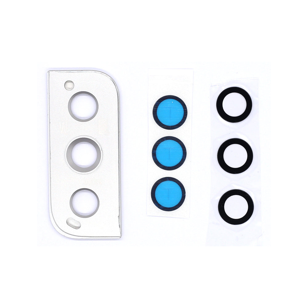 Samsung Galaxy S22 S901B Camera Lens Cover With Frame Phantom White Original