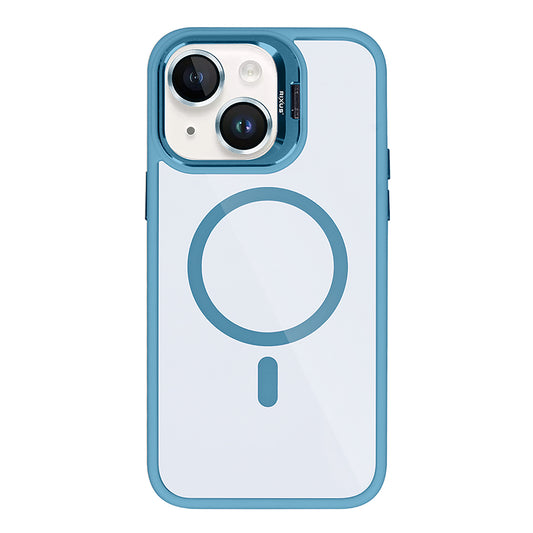 Rixus Classic 03 Case With MagSafe Compatible For Apple iPhone 13 Light Blue