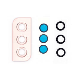 Samsung Galaxy S22 S901B Camera Lens Cover With Frame Pink Gold Original