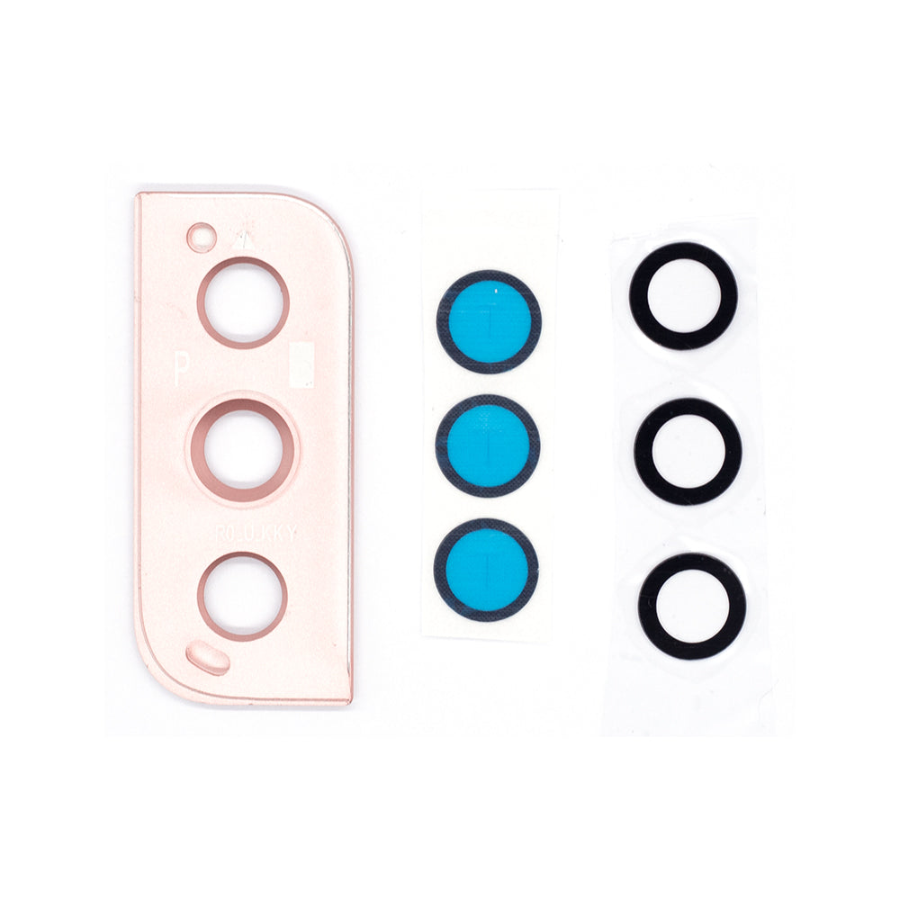 Samsung Galaxy S22 S901B Camera Lens Cover With Frame Pink Gold Original