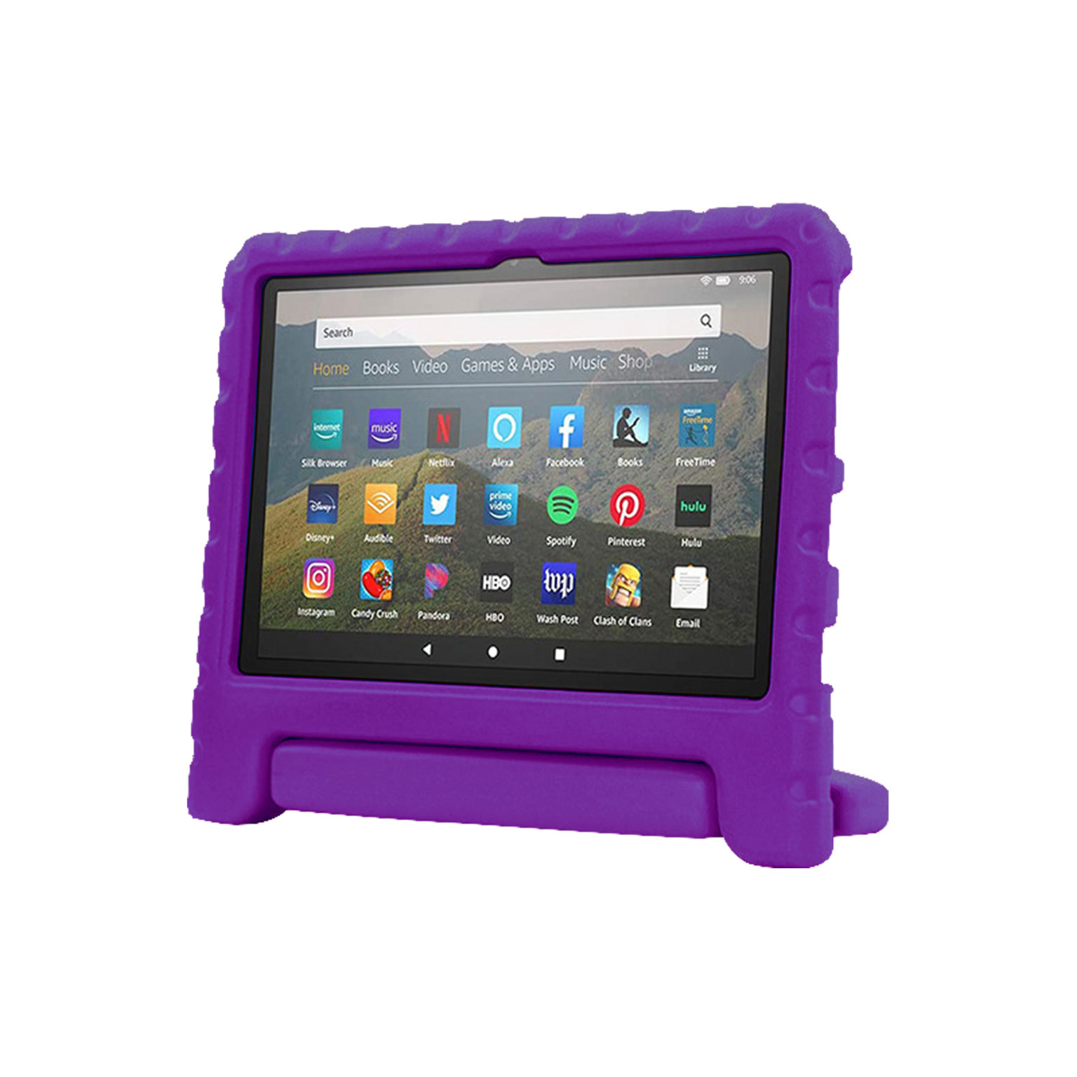 Rixus RXTC06 Tablet Kids Case For Apple iPad Air 3 10.5 inch (2019), 10.2 inch (2021, 2019), Pro 10.5 inch (2018) Purple