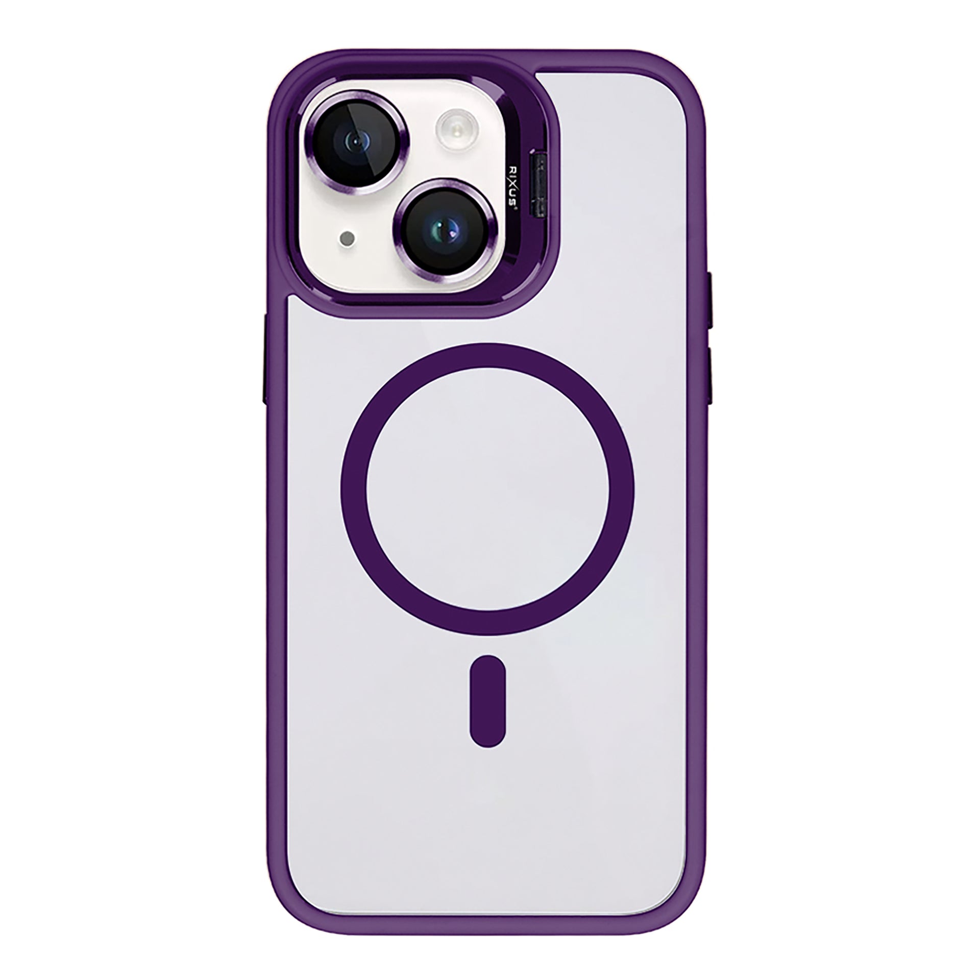 Rixus Classic 03 Case With MagSafe Compatible For Apple iPhone 13 Deep Purple