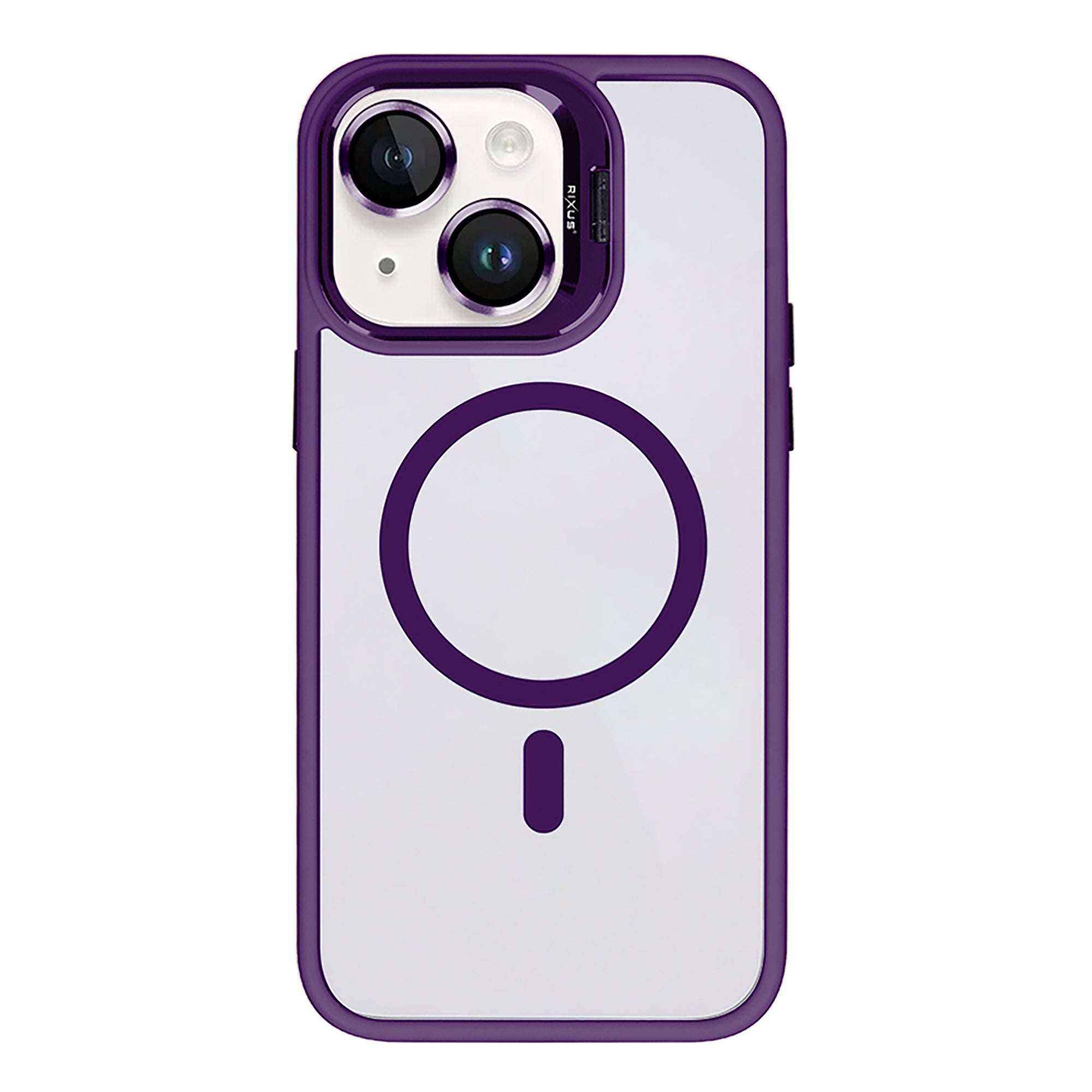 Rixus Classic 03 Case With MagSafe Compatible For Apple iPhone 13 Deep Purple