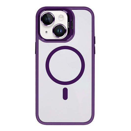 Rixus Classic 03 Case With MagSafe Compatible For Apple iPhone 13 Deep Purple