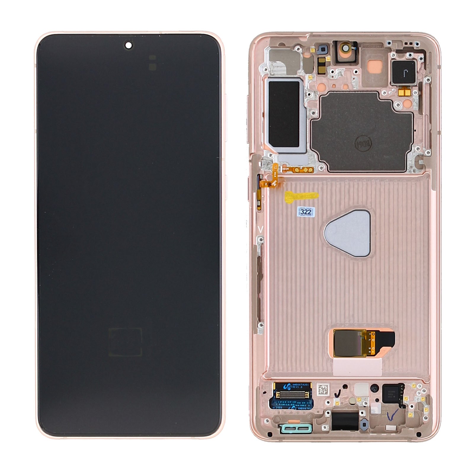 Samsung Galaxy S21 Plus 5G G996B Display And Digitizer With Frame Phantom Violet Service Pack