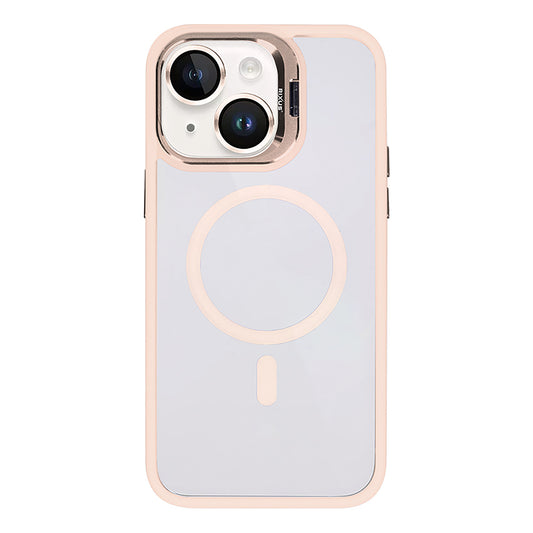 Rixus Classic 03 Case With MagSafe Compatible For Apple iPhone 13 Light Pink