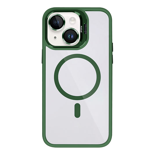 Rixus Classic 03 Case With MagSafe Compatible For Apple iPhone 13 Dark Green