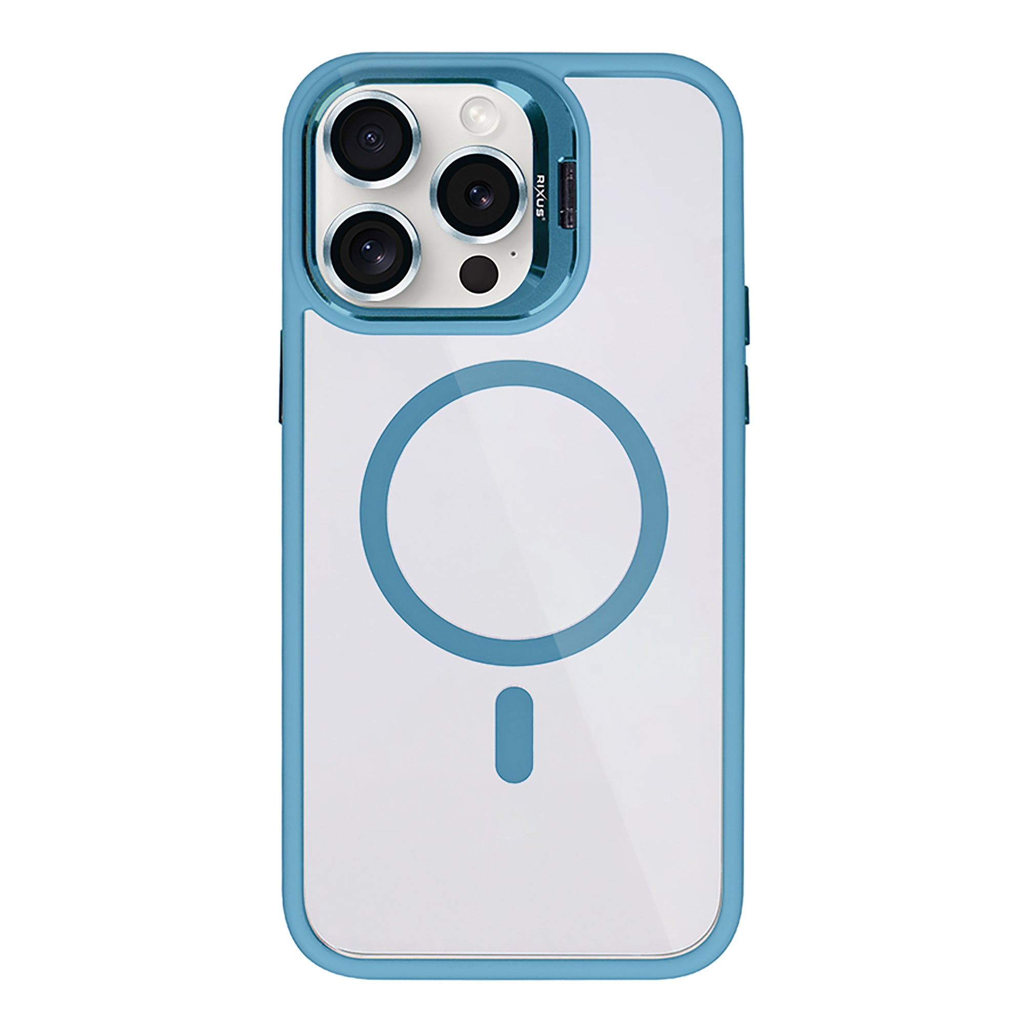 Rixus Classic 03 Case With MagSafe Compatible For Apple iPhone 13 Pro Light Blue