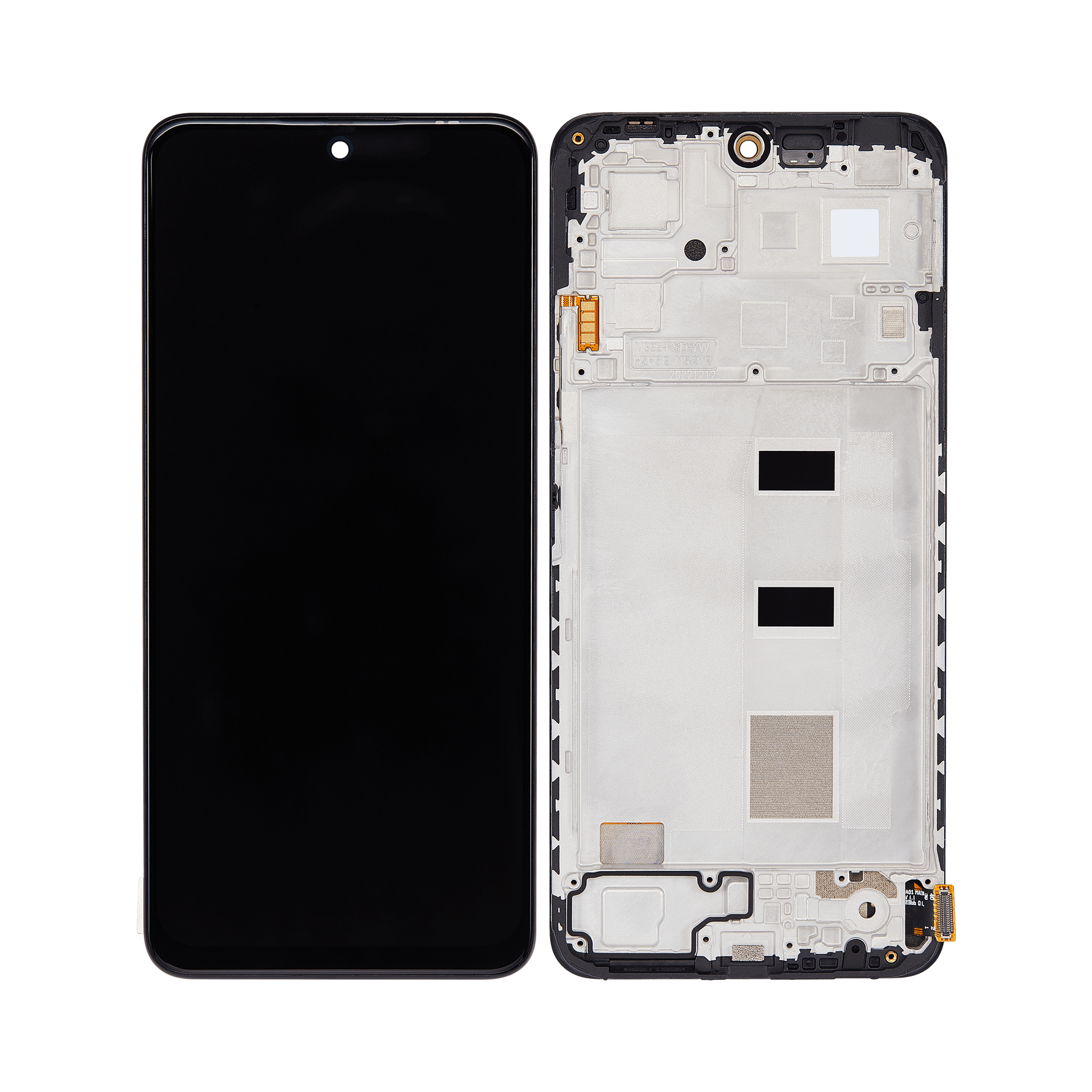 Xiaomi Redmi Note 12 4G Display And Digitizer With Frame Black OEM