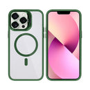 Rixus Classic 03 Case With MagSafe Compatible For Apple iPhone 13 Pro Max Dark Green