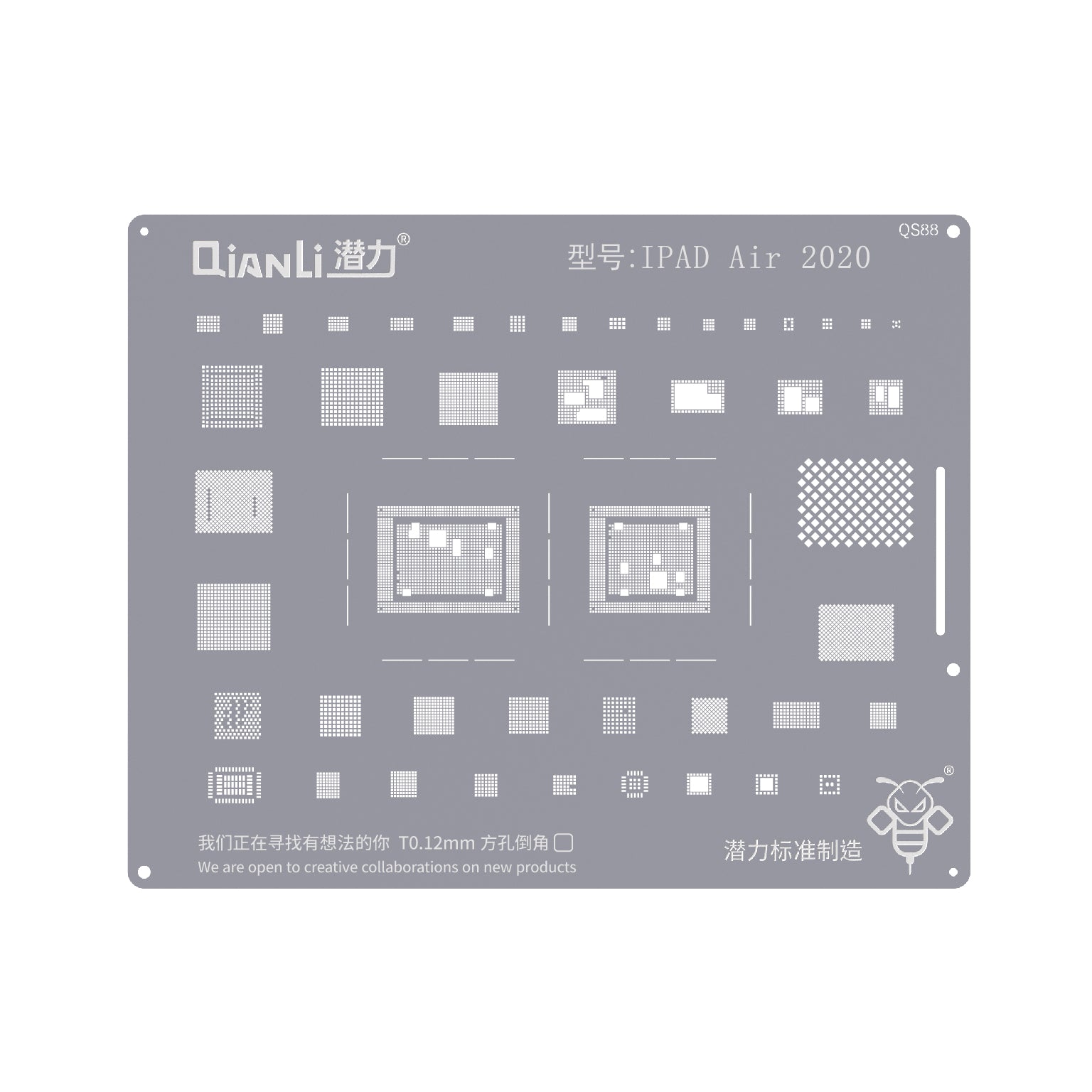 QIANLI Bumblebee Stencil QS88 For Apple iPad Air (2020)