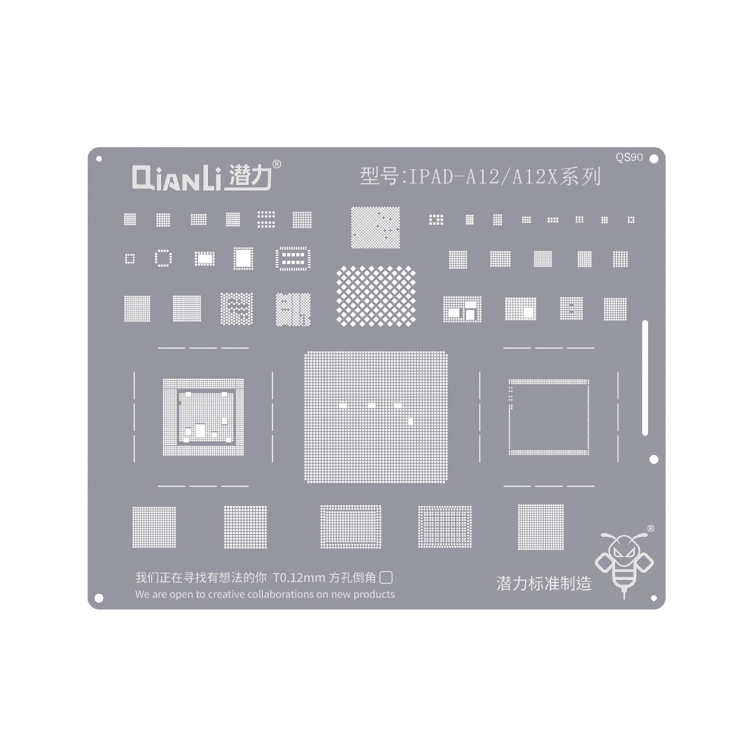 QIANLI Bumblebee Stencil QS90 For Apple iPad A12