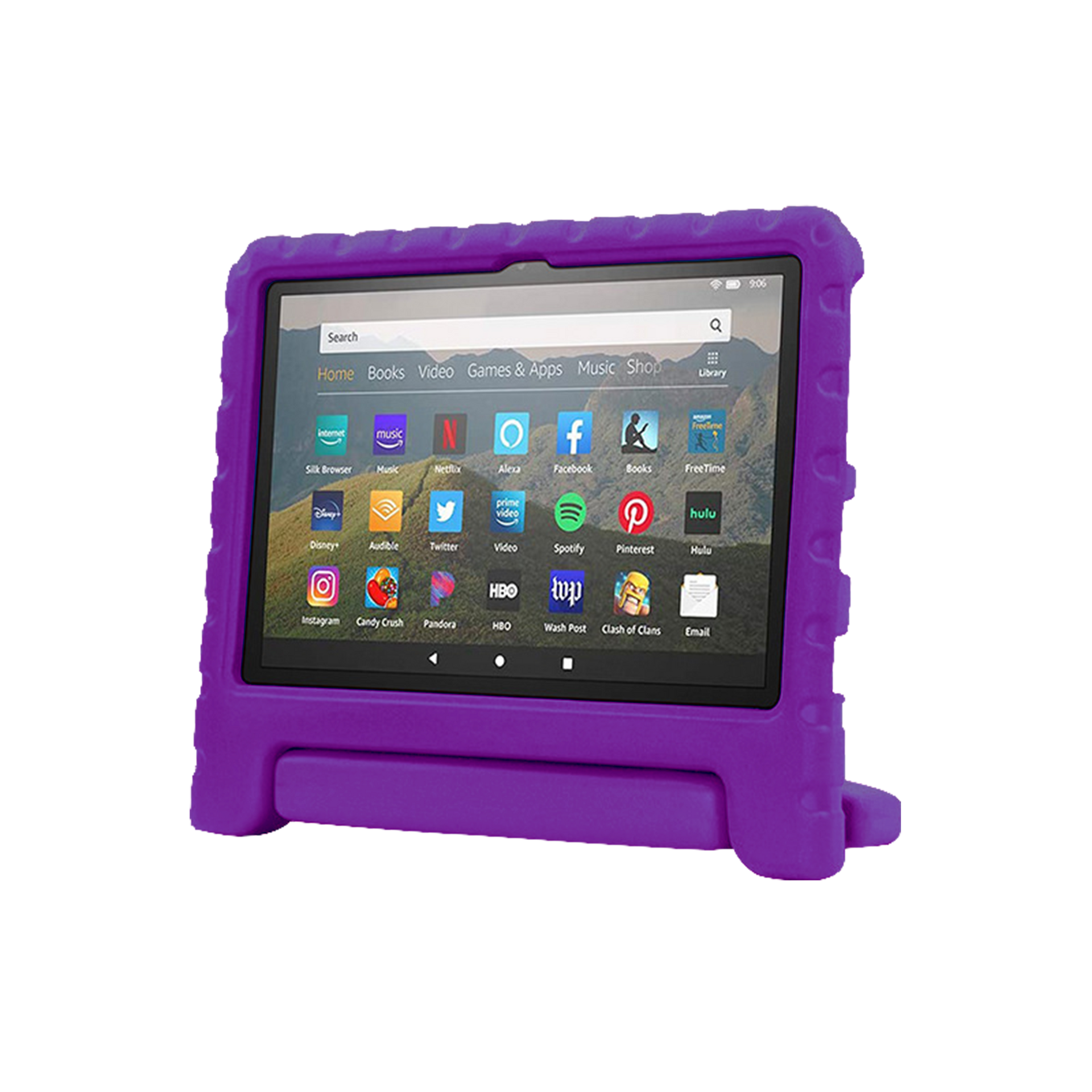 Rixus RXTC06 Tablet Kids Case For Apple iPad Mini 6 8.3 inch Purple