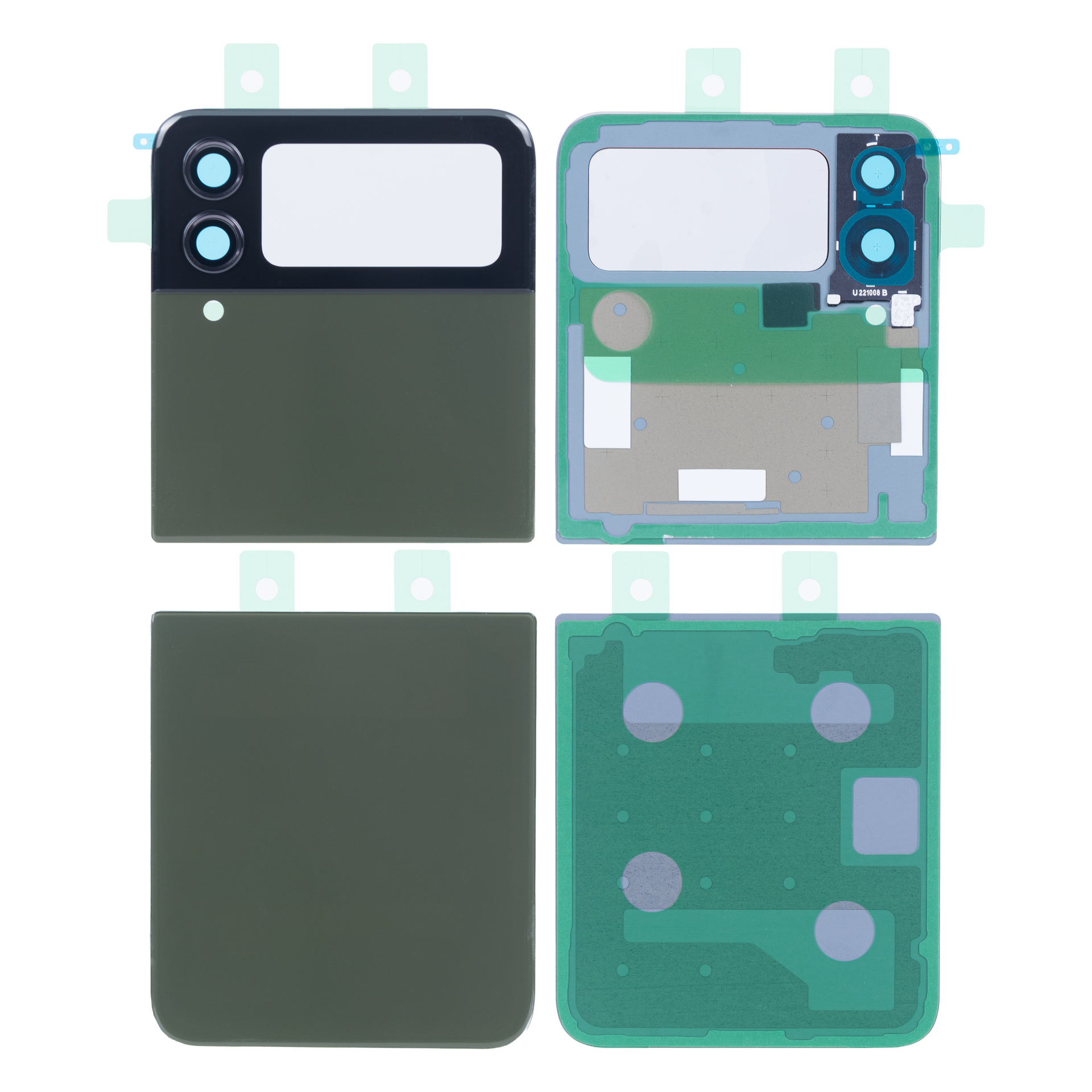 Samsung Galaxy Z Flip4 5G F721B Back Cover With Lens Khaki OEM