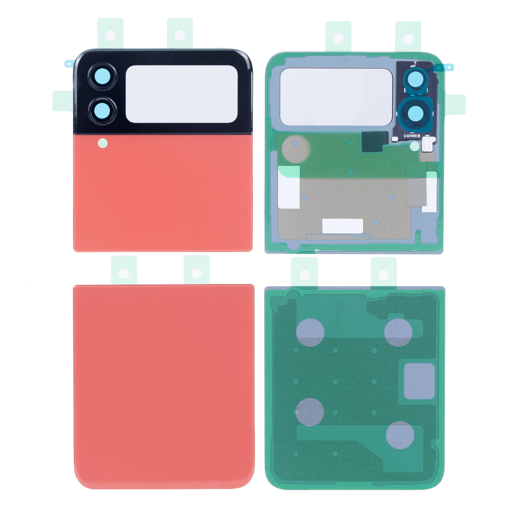 Samsung Galaxy Z Flip4 5G F721B Back Cover With Lens Red OEM