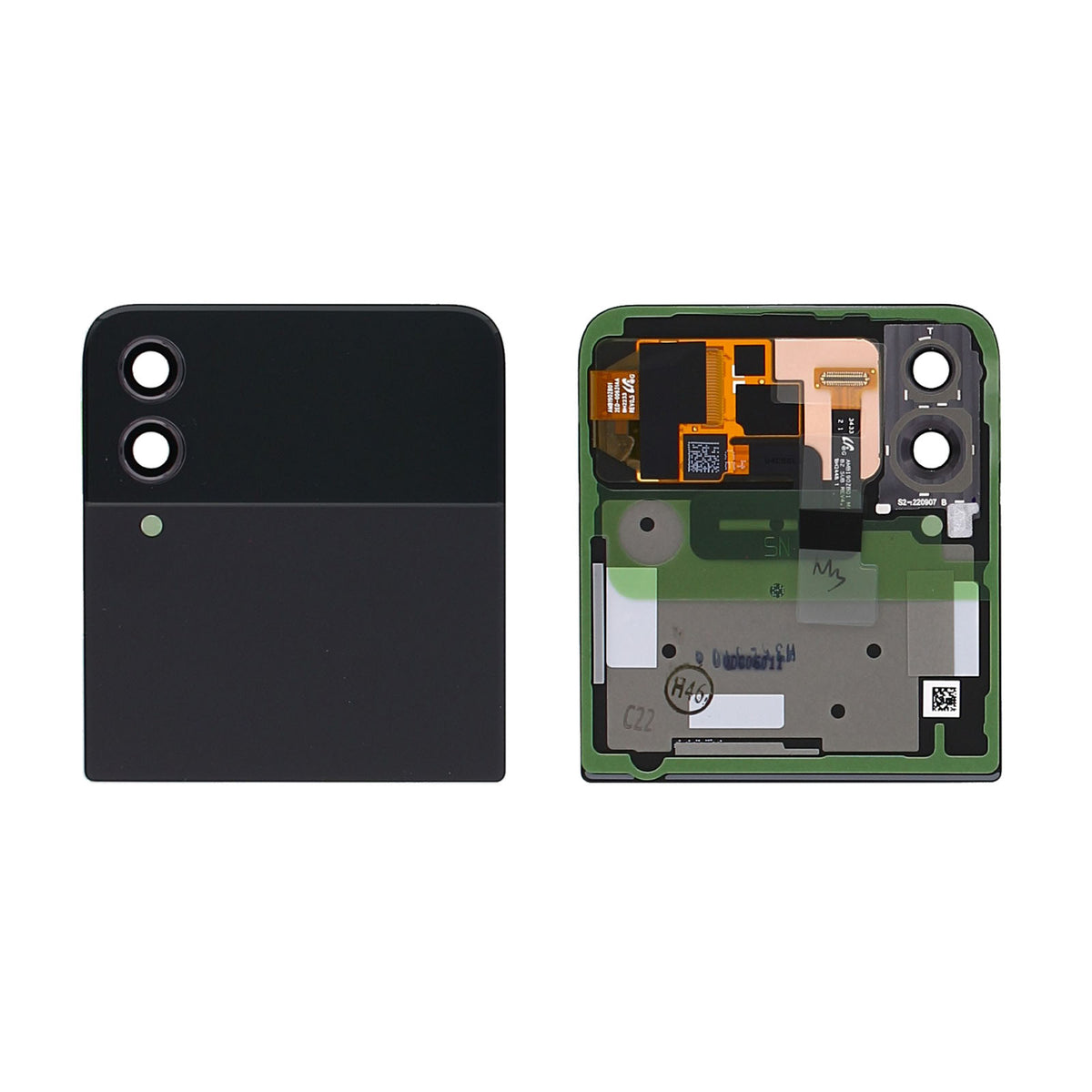 Samsung Galaxy Z Flip4 5G F721B Sub Display And Digitizer With Frame Graphite Service Pack