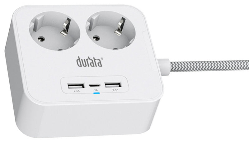 Durata Power Socket DRSK210B White