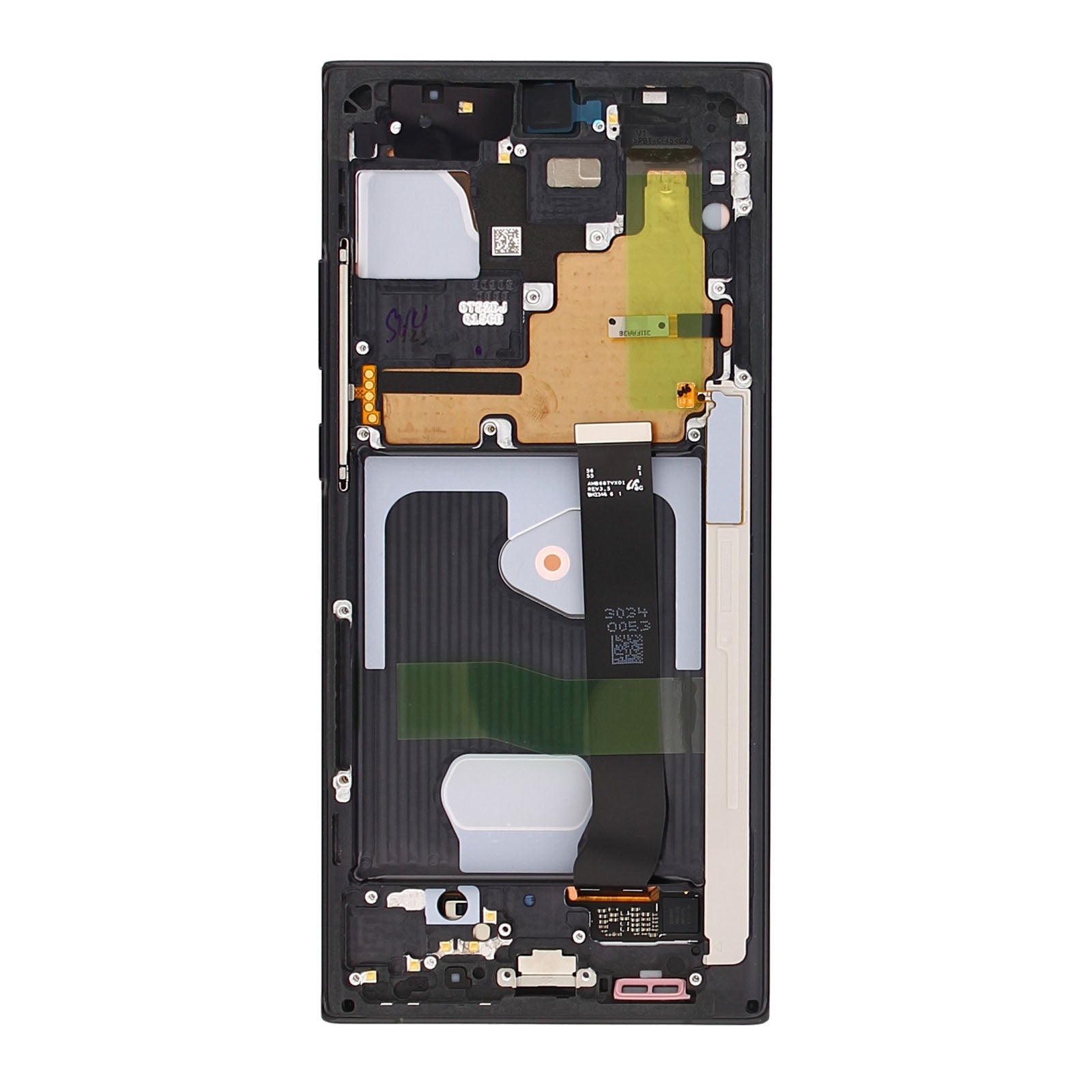 Samsung Galaxy Note 20 Ultra N985F, Ultra 5G N986B Display And Digitizer With Frame Mystic Black Service Pack