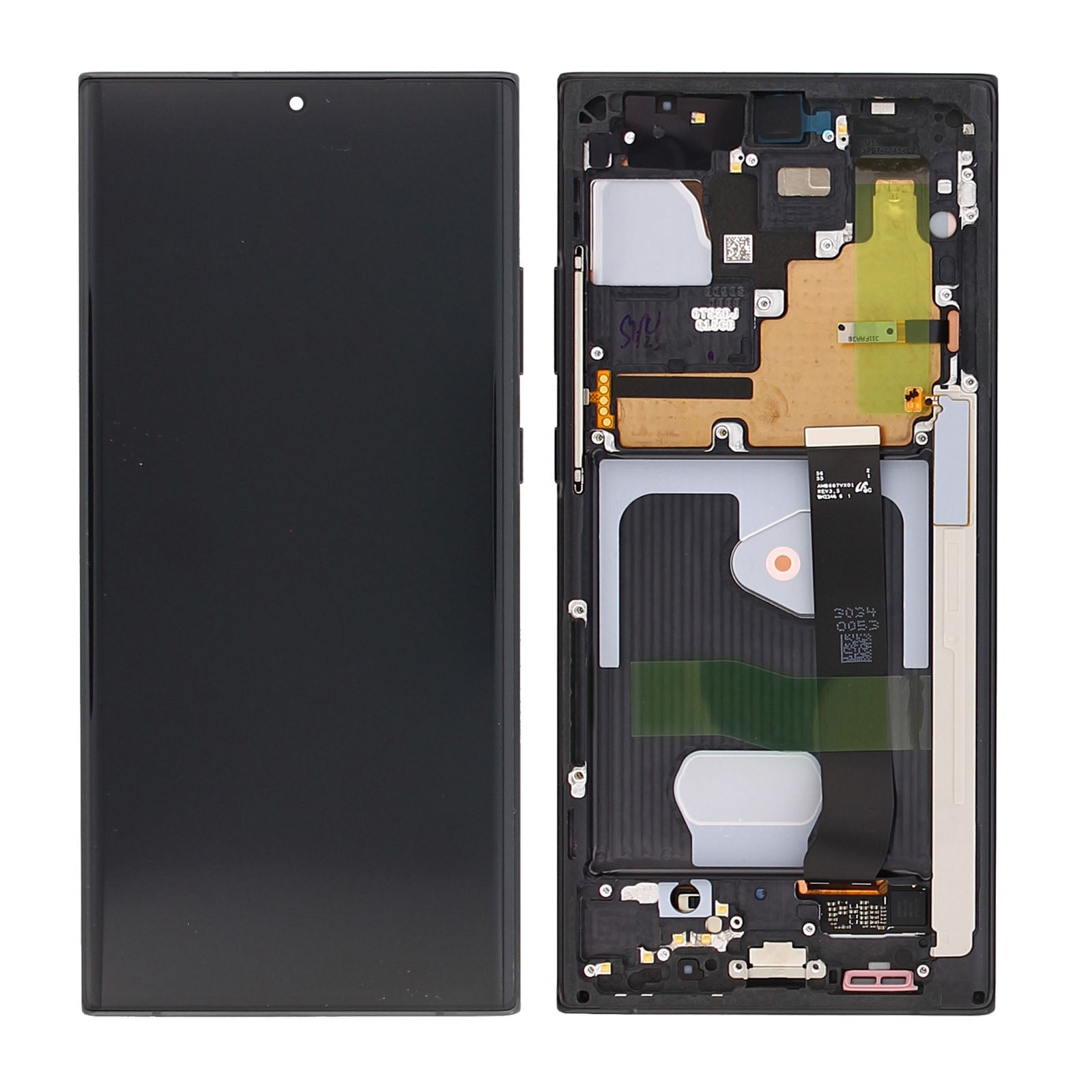 Samsung Galaxy Note 20 Ultra N985F, Ultra 5G N986B Display And Digitizer With Frame Mystic Black Service Pack