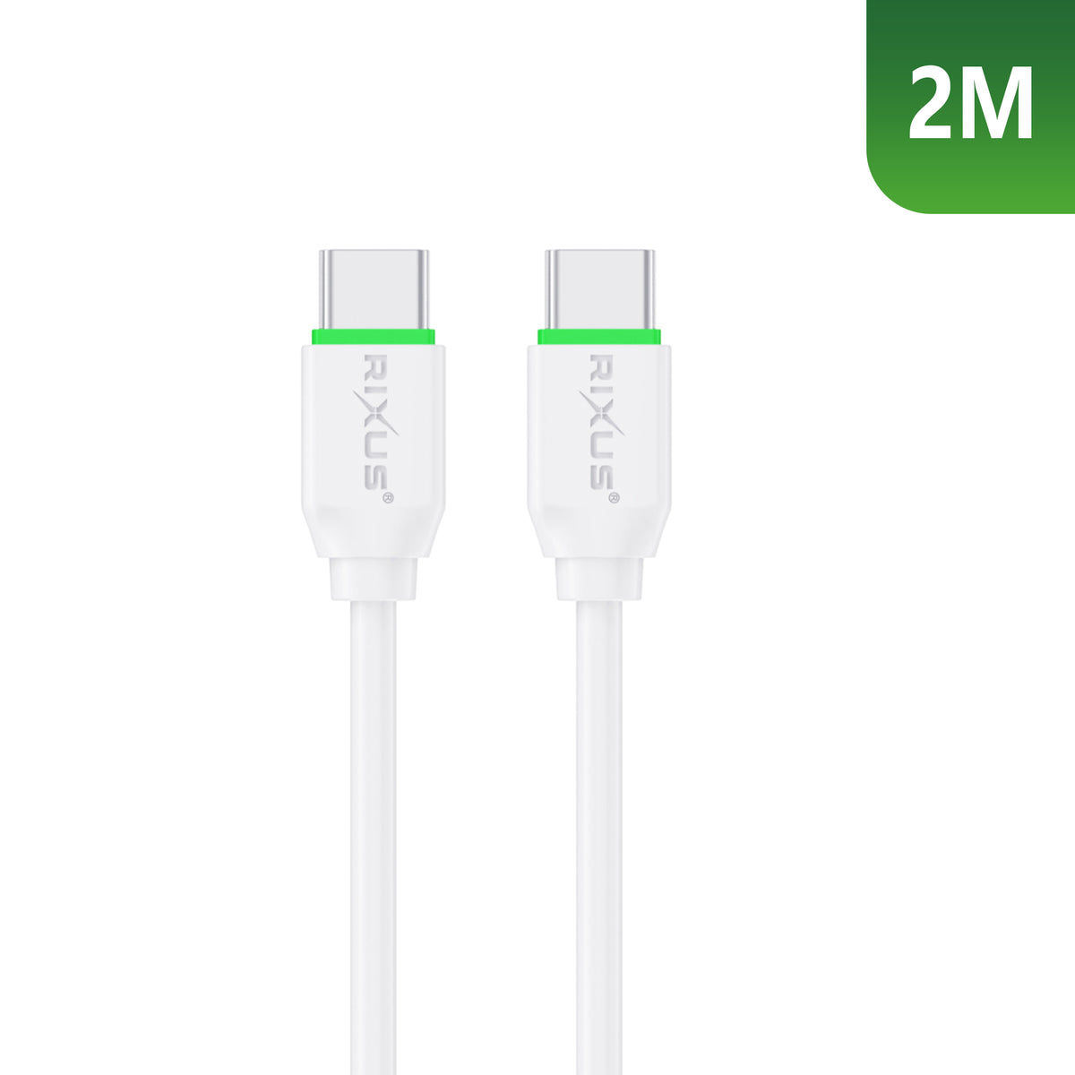 Rixus RX2016 Data Sync And Fast Charge Cable USB-C to USB-C 2m