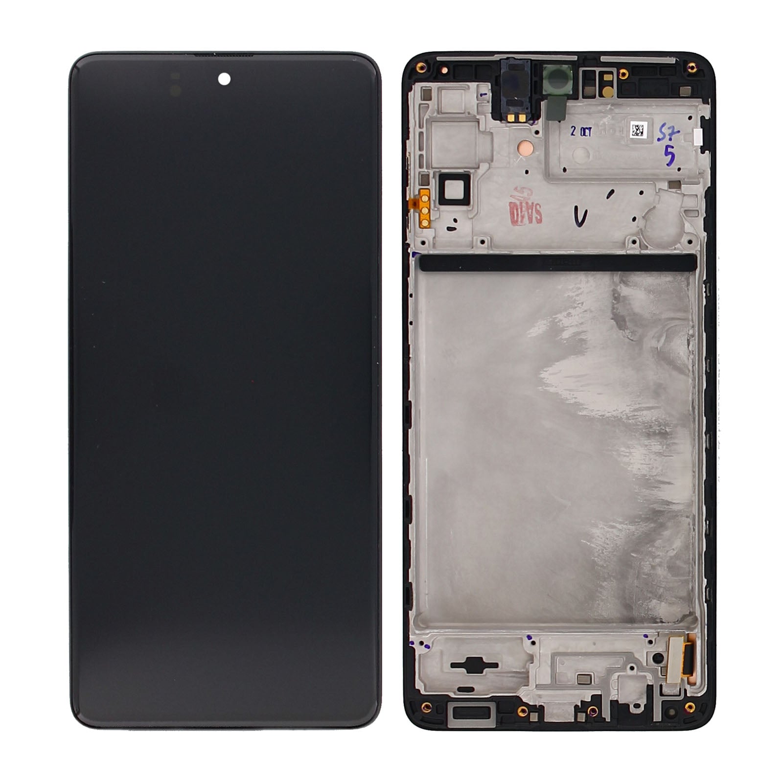 Samsung Galaxy M51 M515F Display And Digitizer With Frame Celestial Black Service Pack