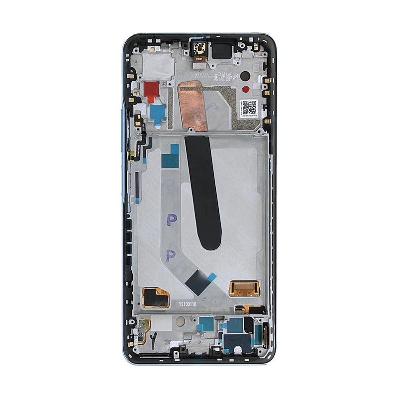 Xiaomi Mi 11x, Mi 11x Pro, Mi 11i Display And Digitizer With Frame Celestial Silver OEM