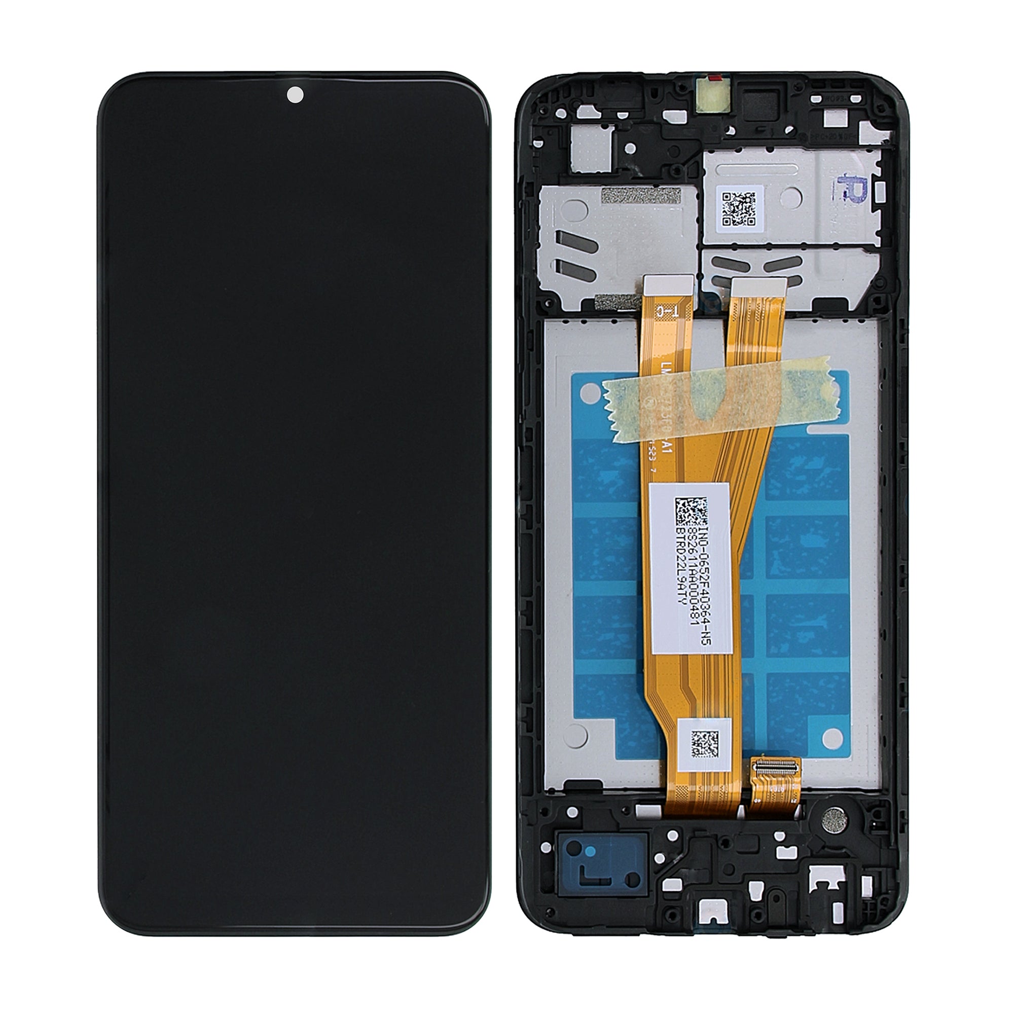 Samsung Galaxy A03 Core A032F Display And Digitizer With Frame Black Service Pack