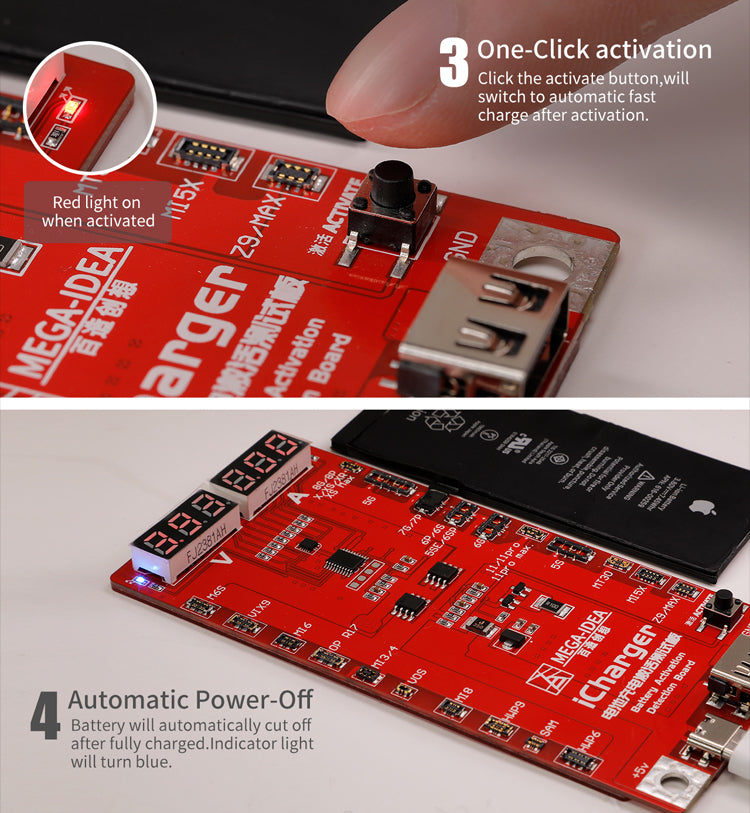 Qianli MEGA-IDEA iCharger 3.0 Battery Charge Activation Test Board