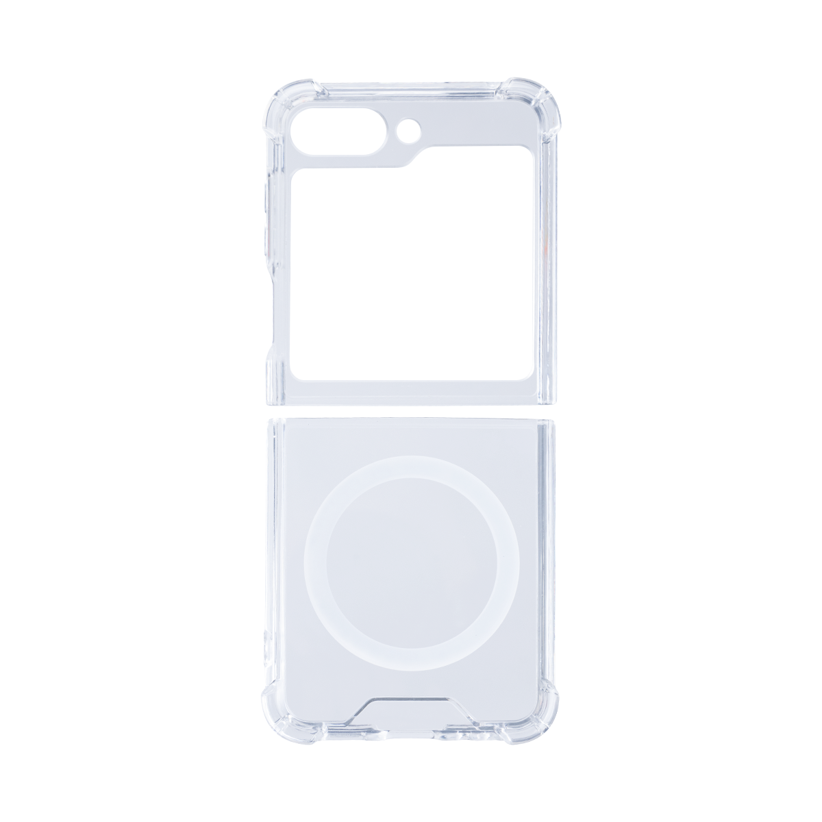 Rixus Clear Case With MagSafe Compatible For Samsung Galaxy Z Flip5