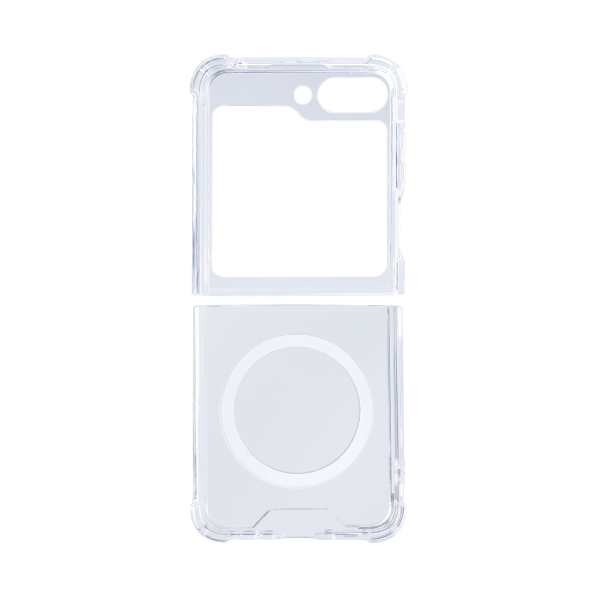 Rixus Clear Case With MagSafe Compatible For Samsung Galaxy Z Flip5