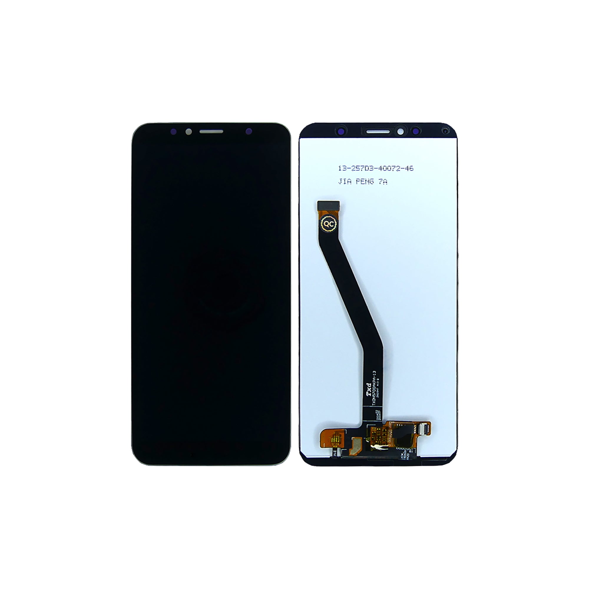 Huawei Honor 7A Display And Digitizer Without Frame Black OEM