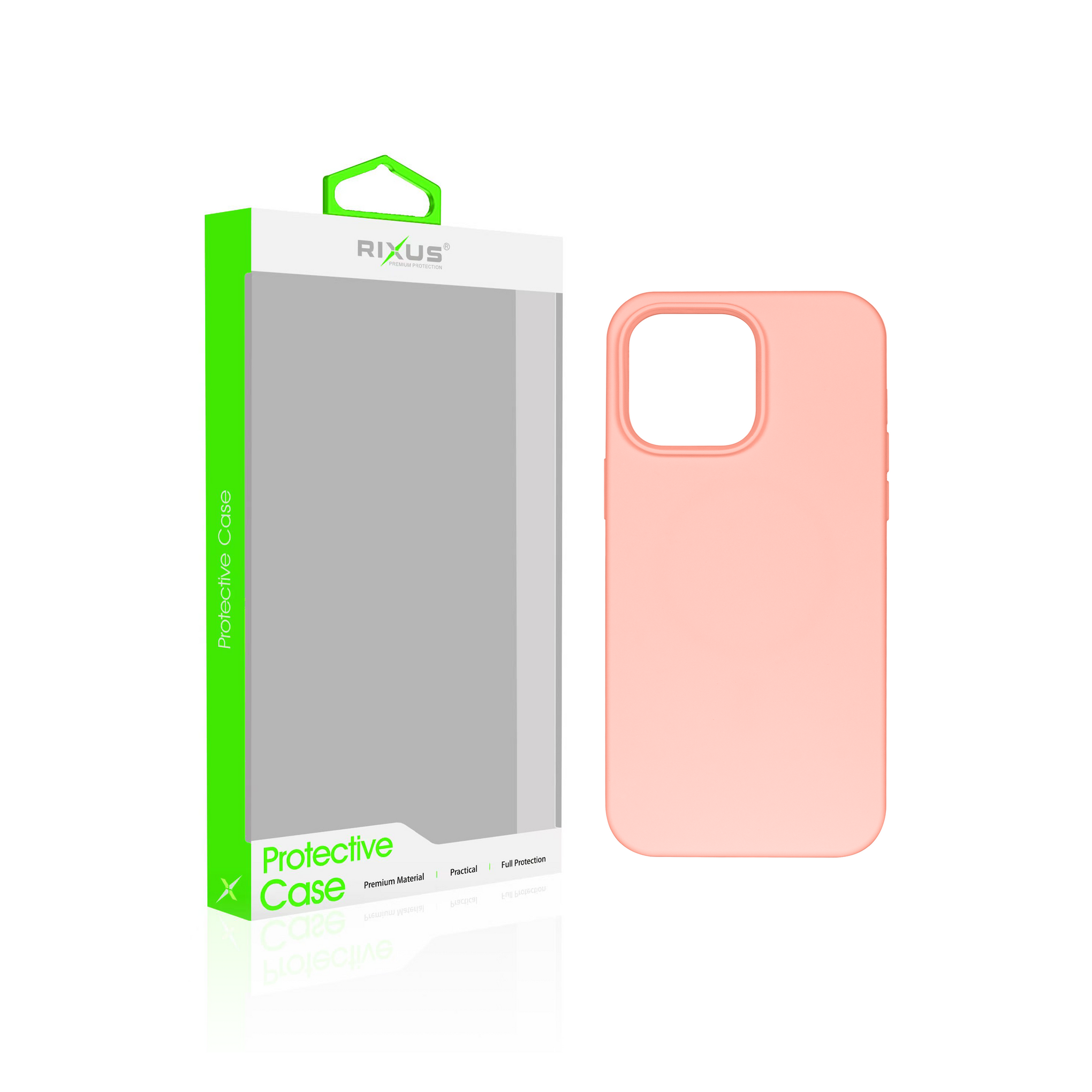 Rixus Soft TPU Phone Case For Apple iPhone 15 Plus Pink