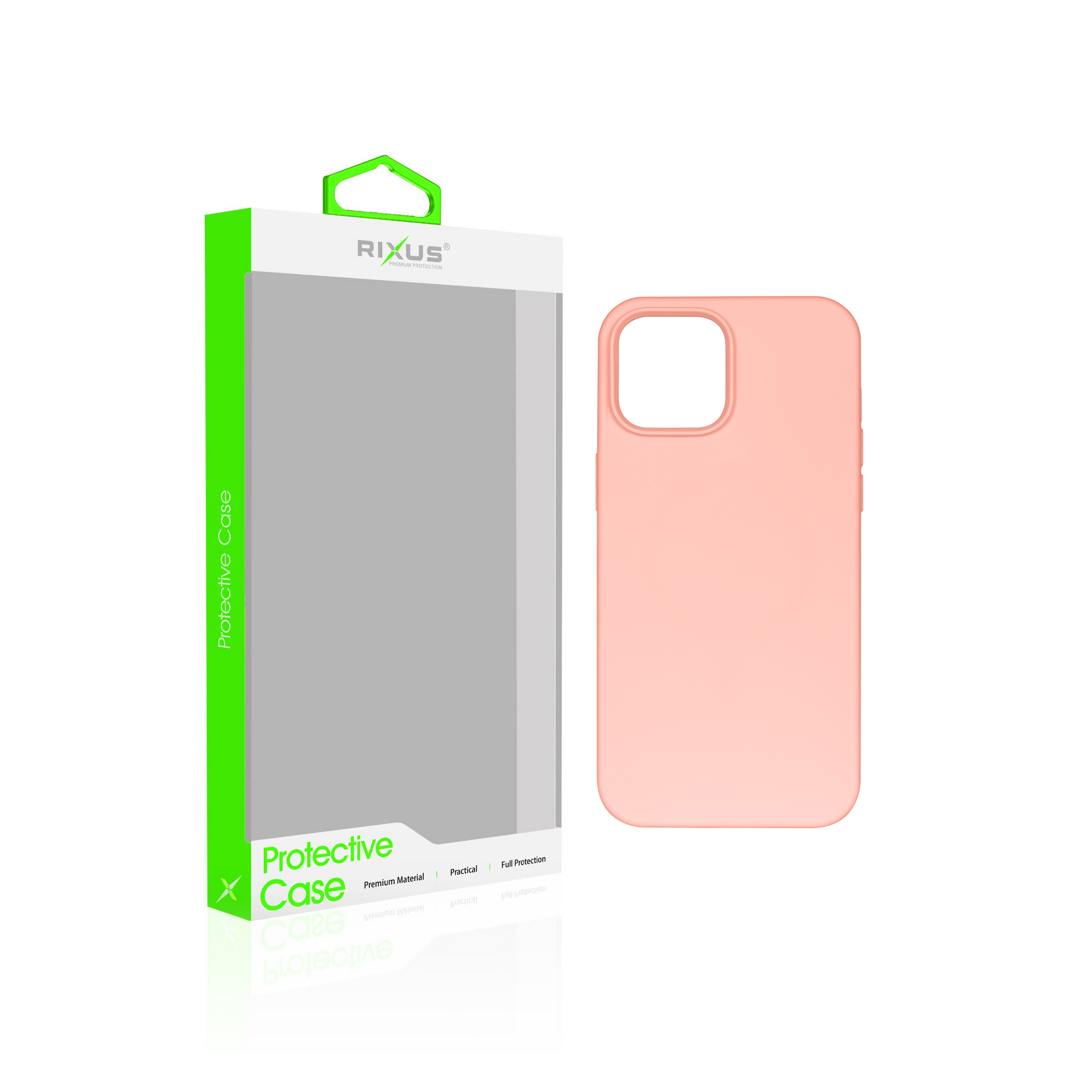 Rixus Soft TPU Phone Case For Apple iPhone 15 Pink