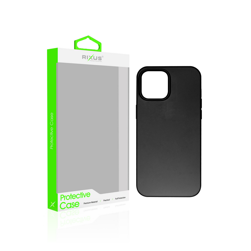 Rixus For iPhone 15 Pro Soft TPU Phone Case Black