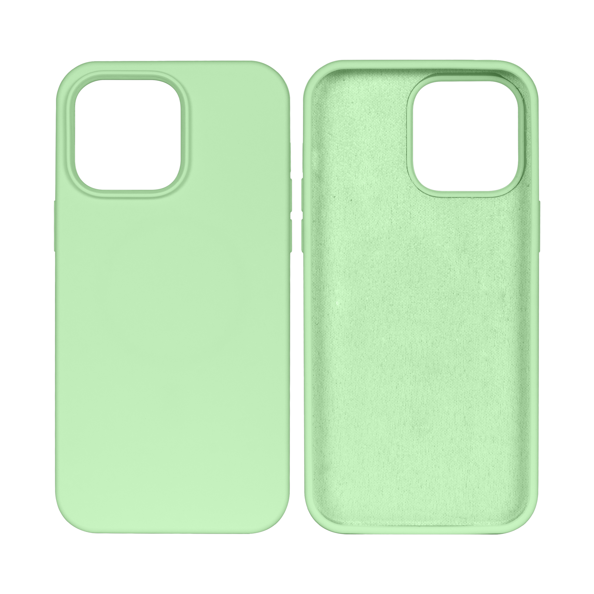 Rixus Soft TPU Phone Case For Apple iPhone 15 Pro Max Matcha Green