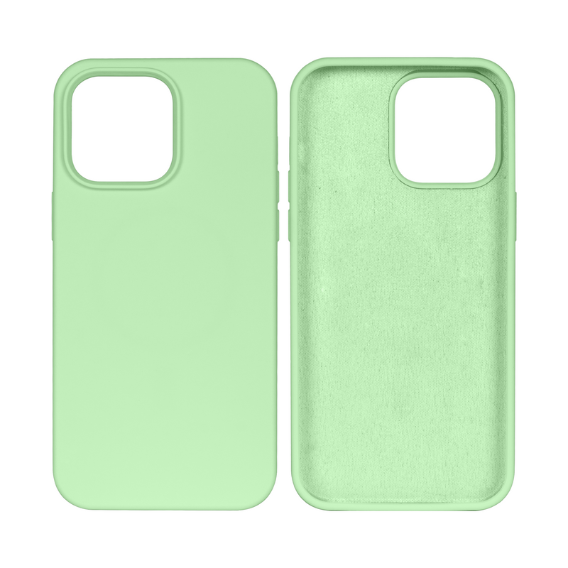 Rixus Soft TPU Phone Case For Apple iPhone 15 Pro Max Matcha Green