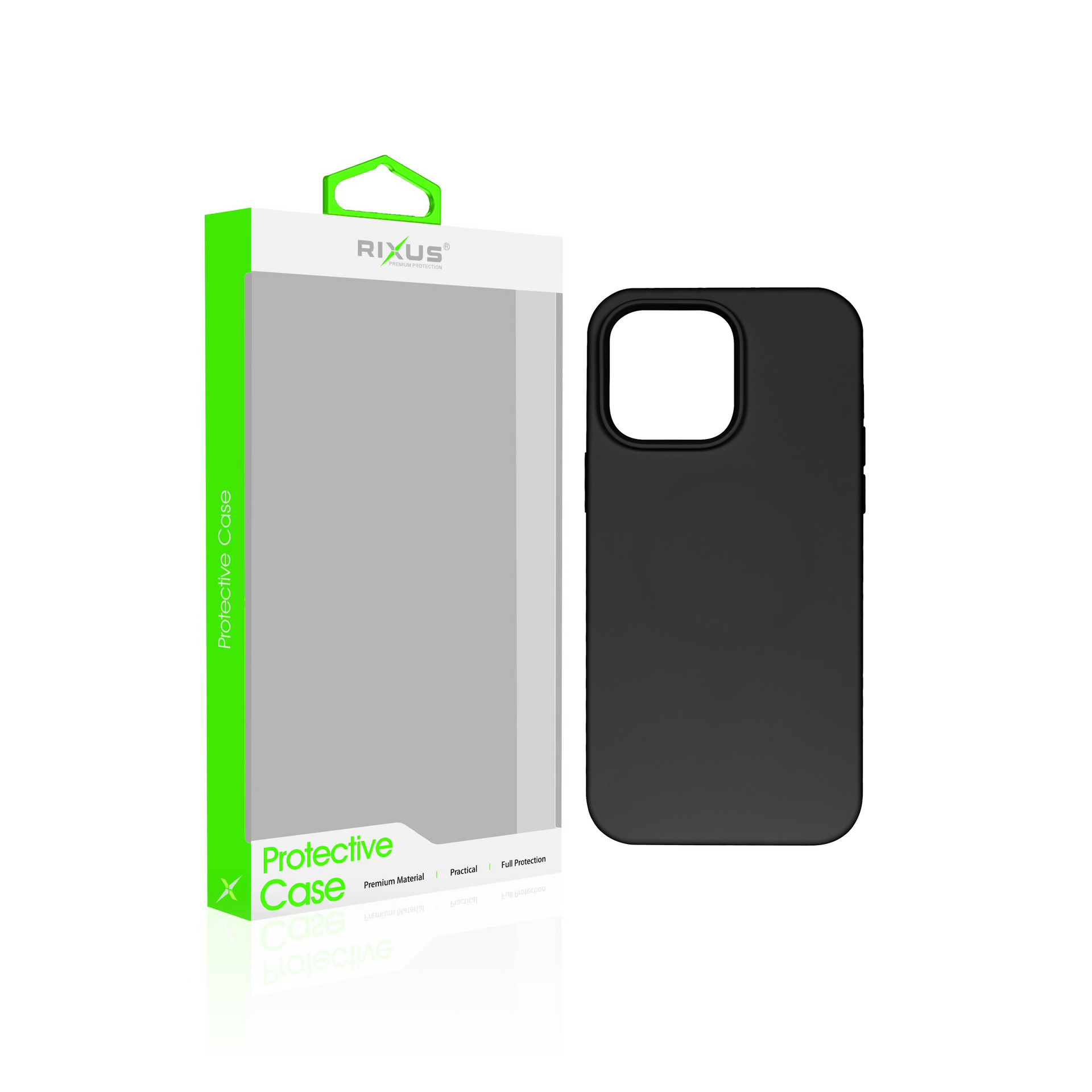 Rixus Soft TPU Phone Case For Apple iPhone 15 Pro Max Black
