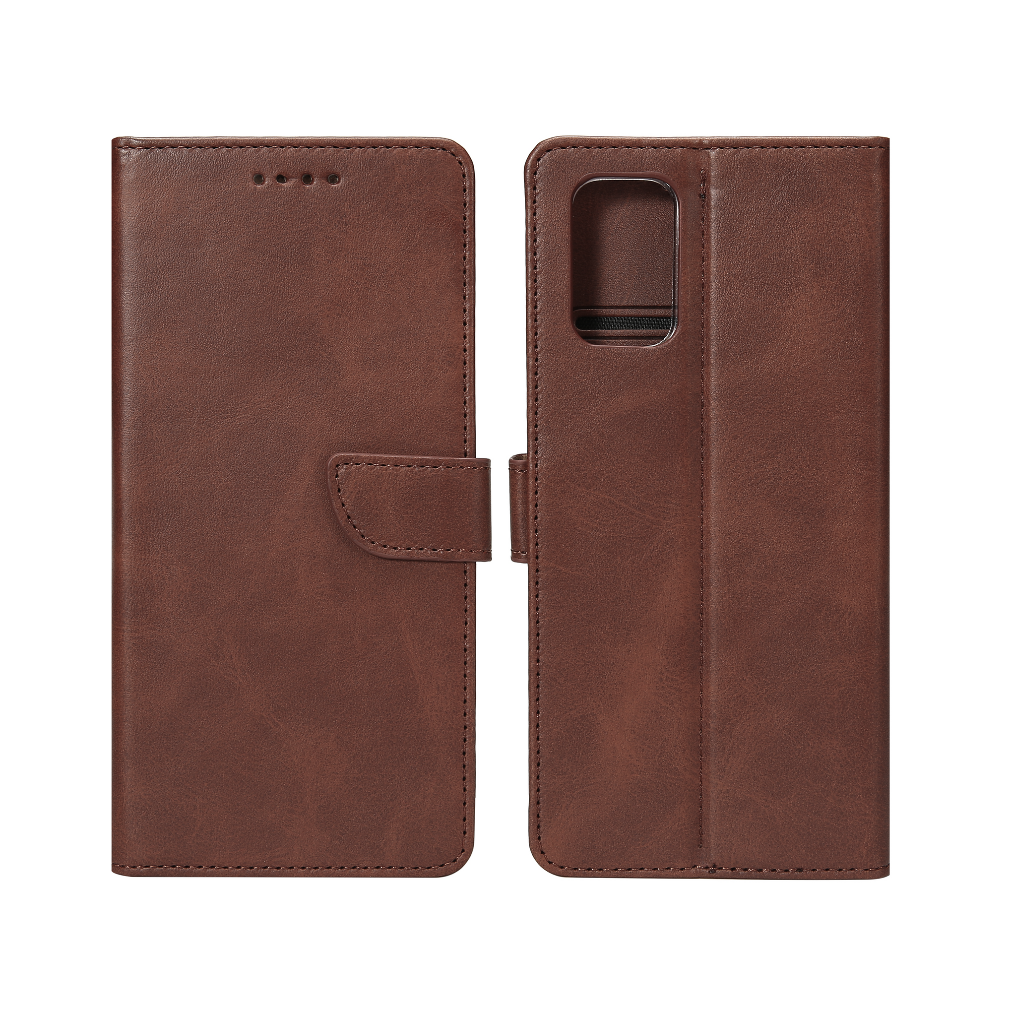 Rixus Bookcase For Samsung Galaxy S20 FE 4G Brown