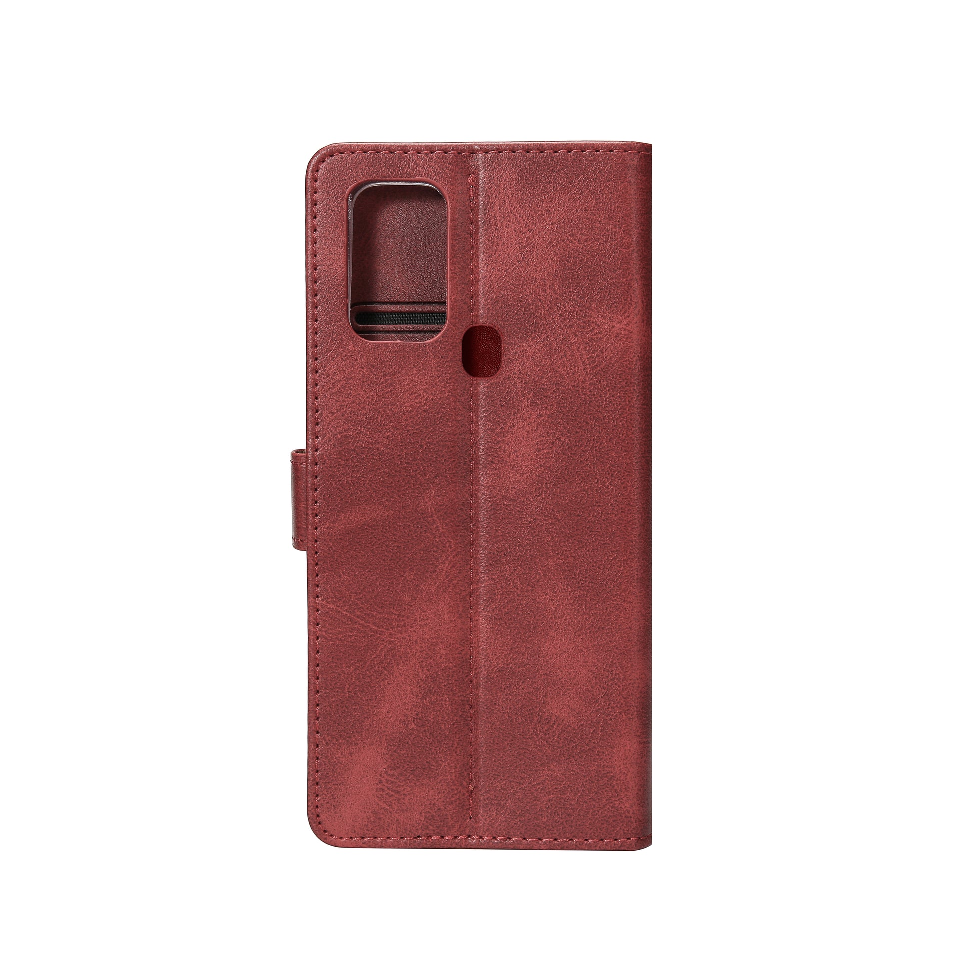 Rixus Bookcase For Samsung Galaxy A21s Dark Red