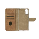 Rixus Bookcase For Samsung Galaxy S21 Light Brown