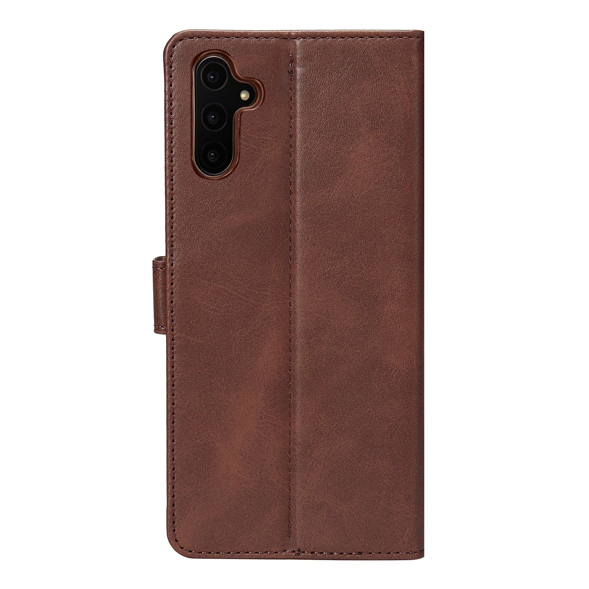 Rixus Bookcase For Samsung Galaxy A34 5G Brown