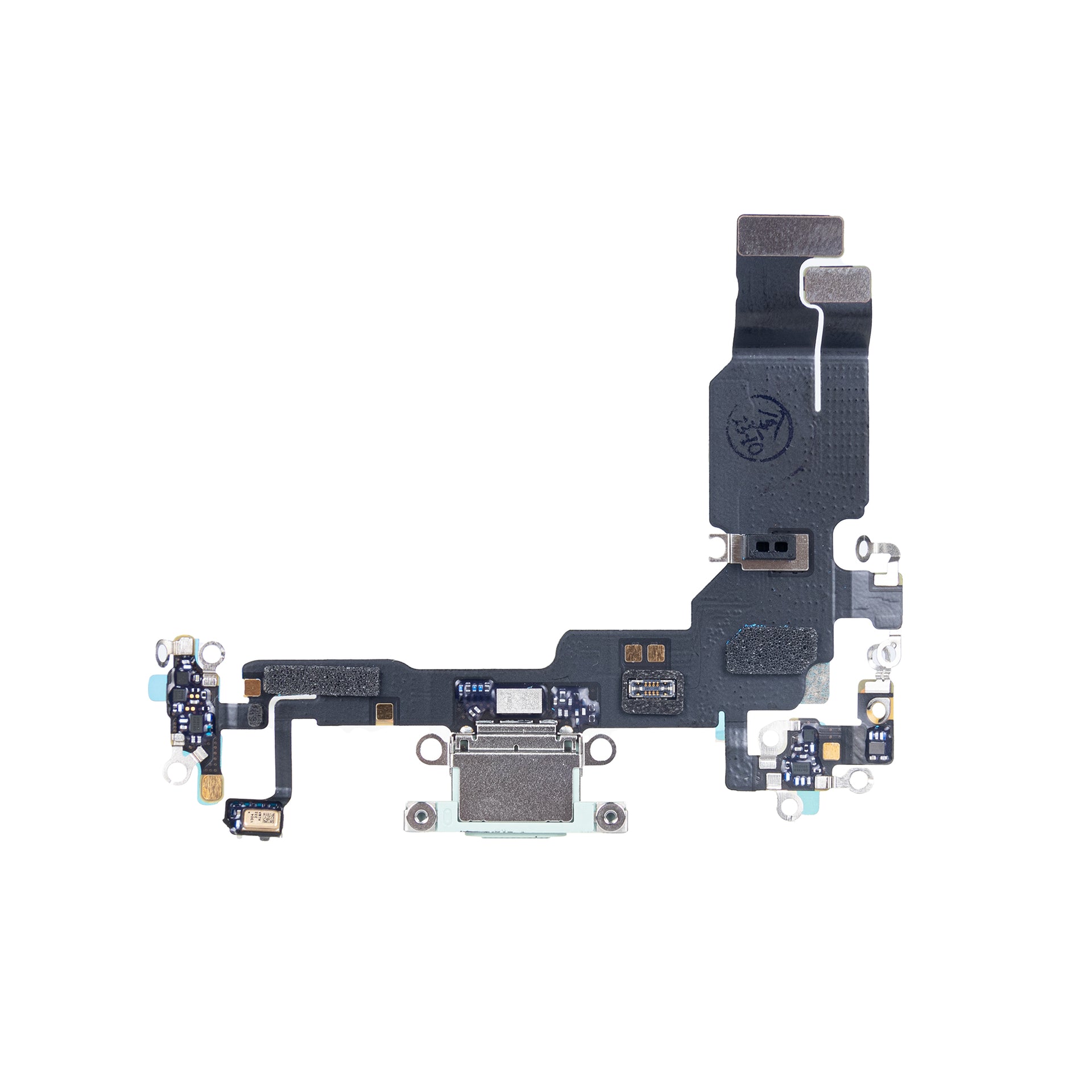 For Apple iPhone 15 System Charging Flex Green Pulled