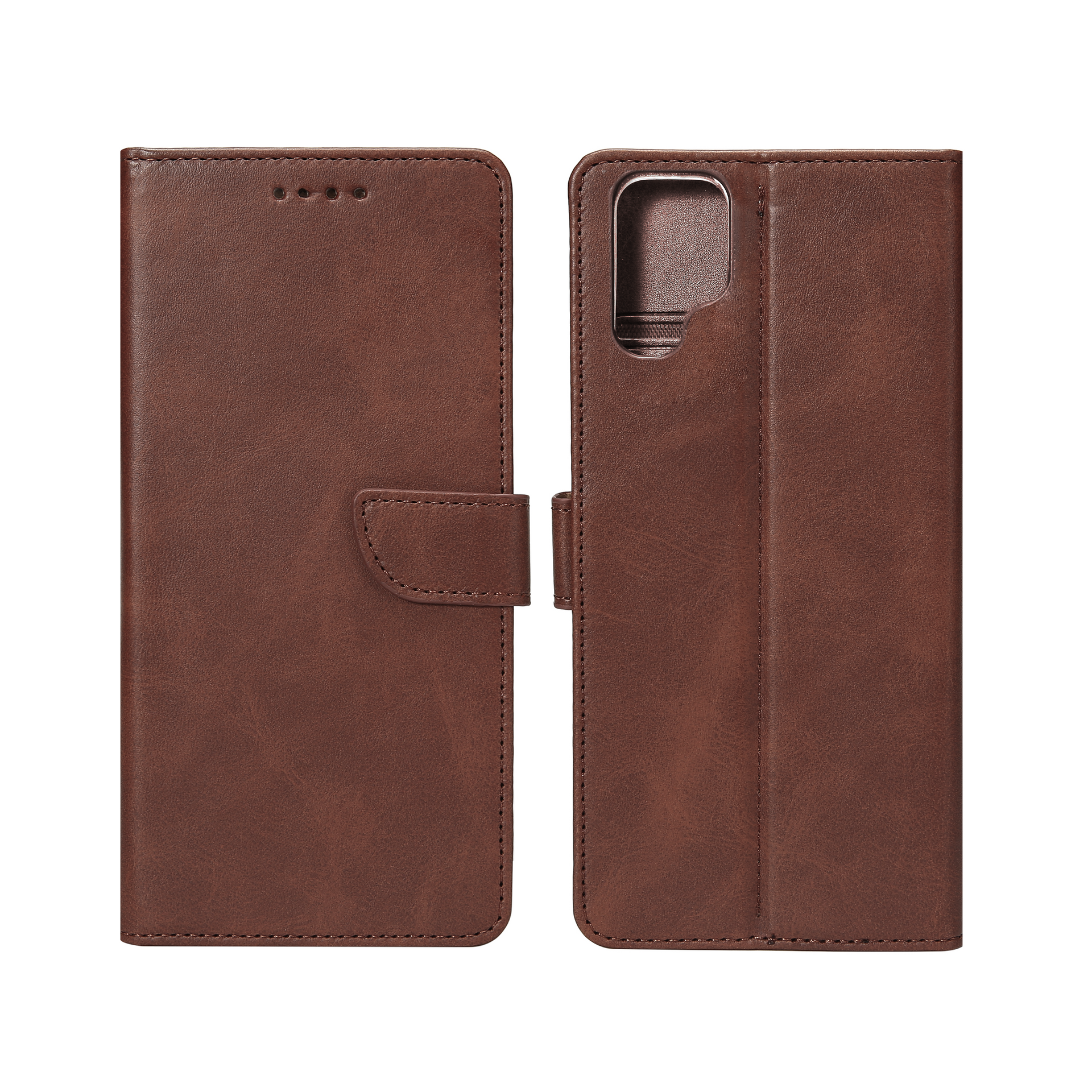 Rixus Bookcase For Samsung Galaxy S21 Ultra 5G Brown
