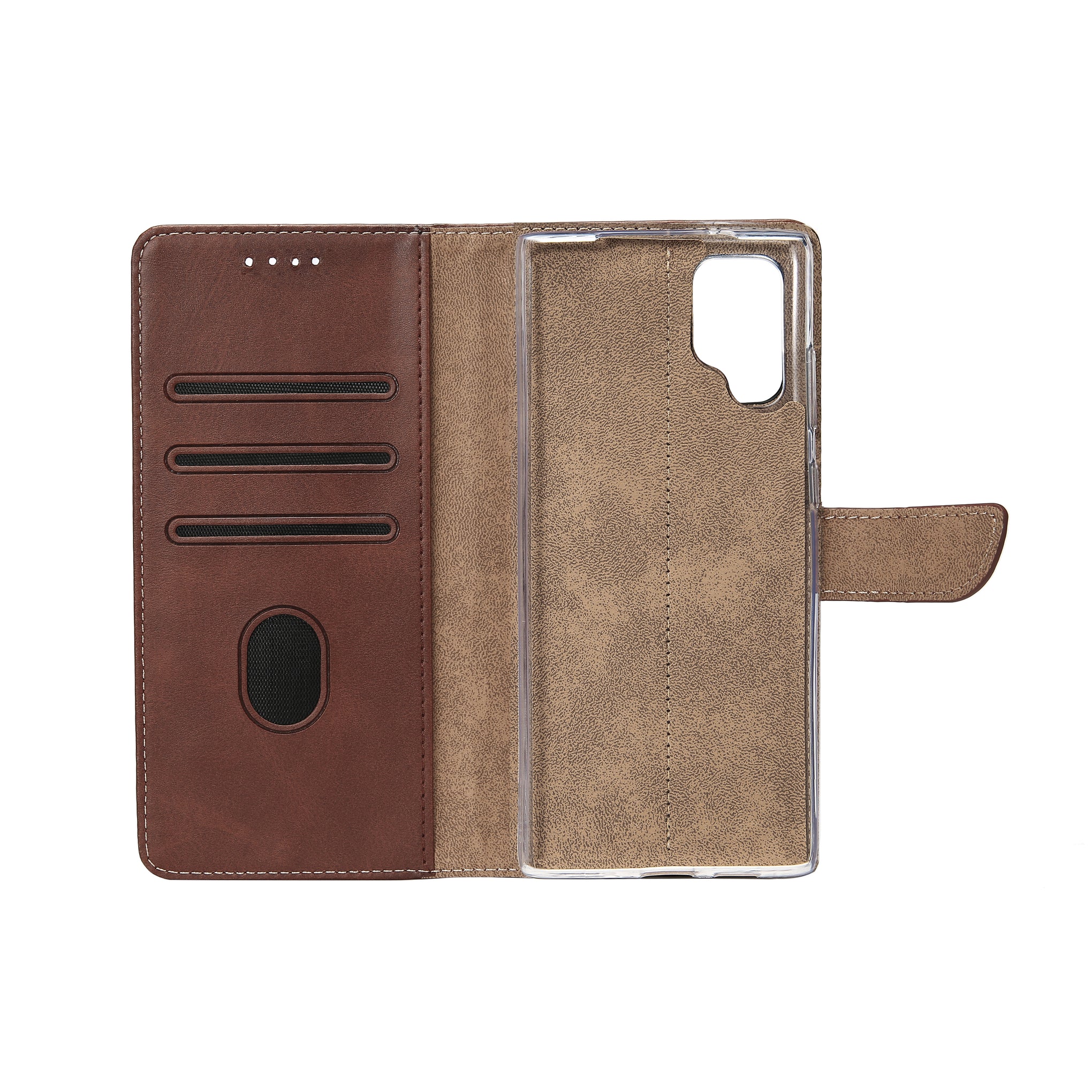 Rixus Bookcase For Samsung Galaxy S21 Ultra 5G Brown