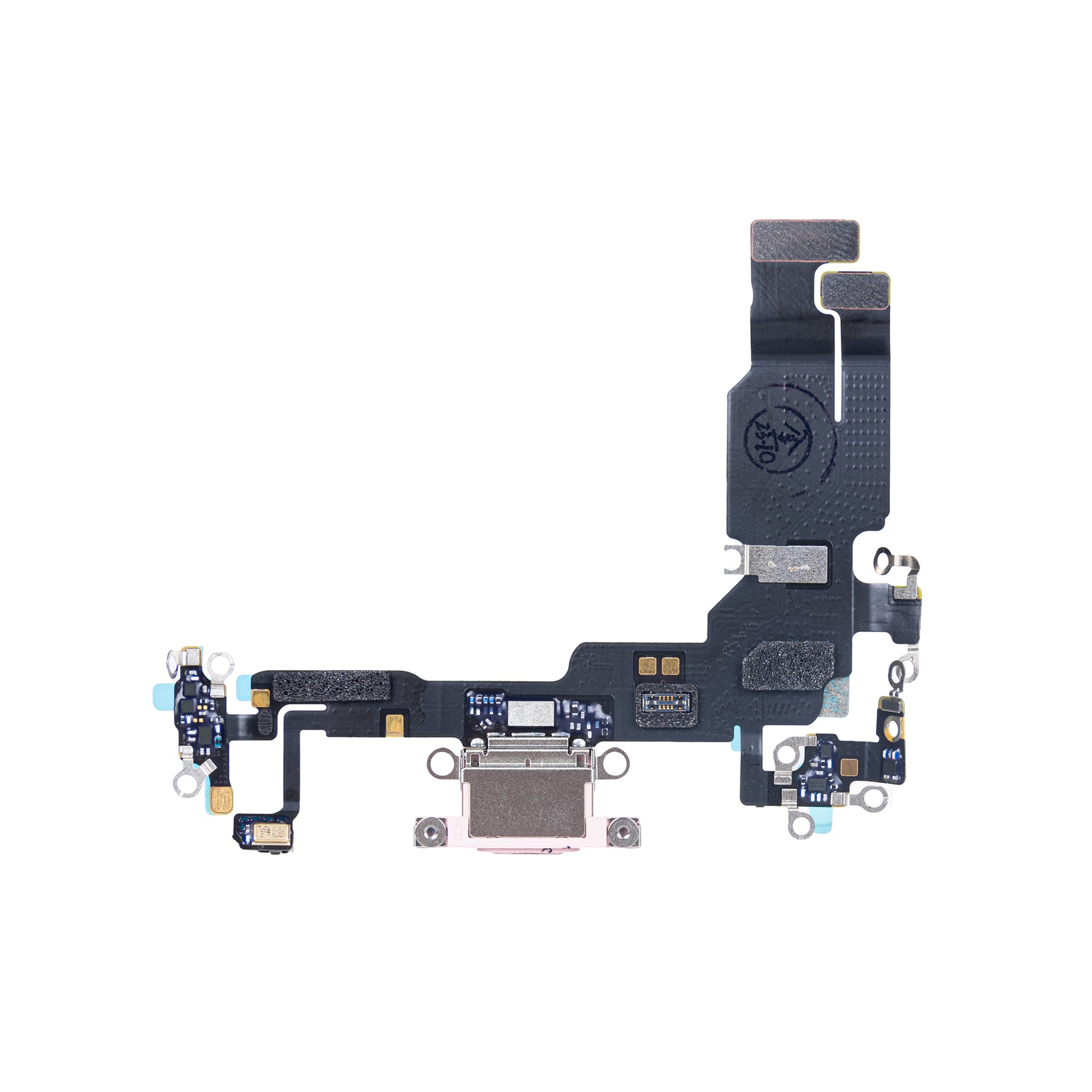 For Apple iPhone 15 System Charging Flex Pink Pulled