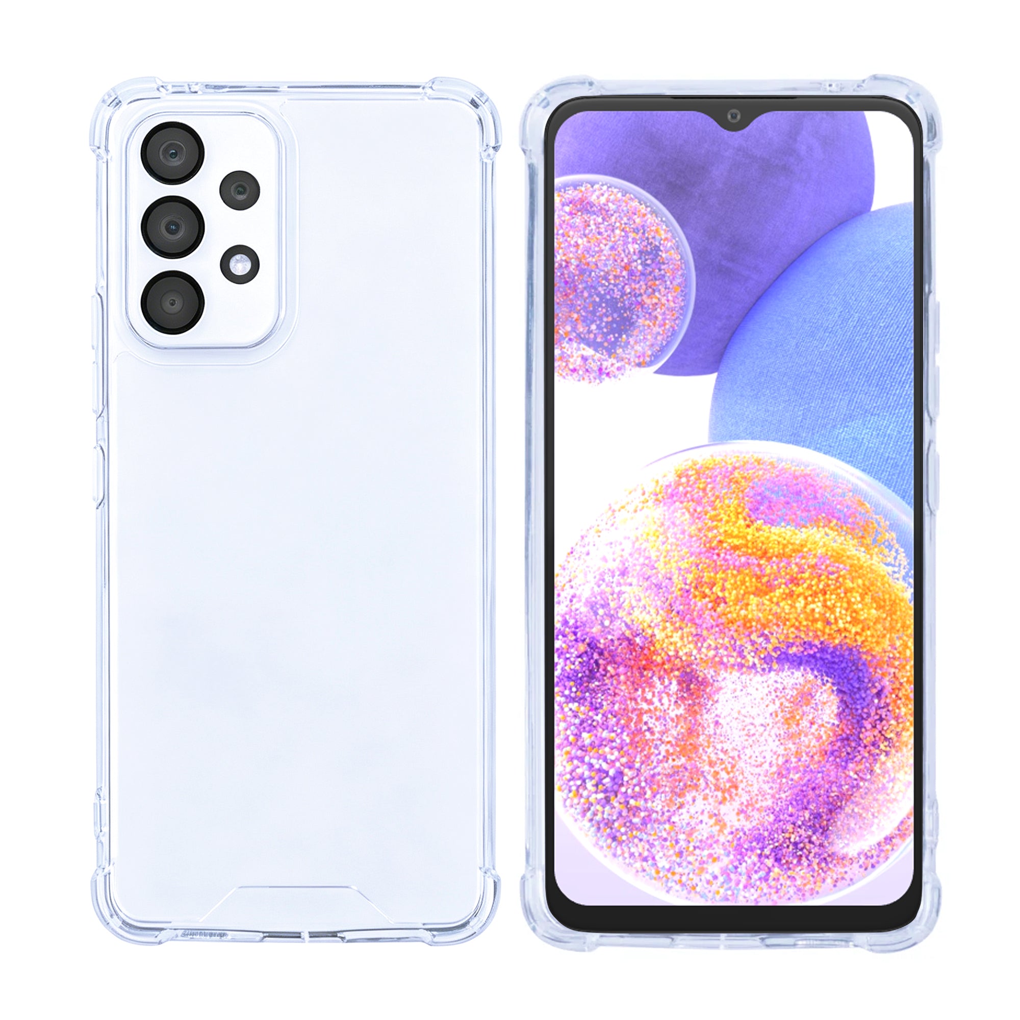 Rixus Anti-Burst Case For Samsung Galaxy A23 Transparent