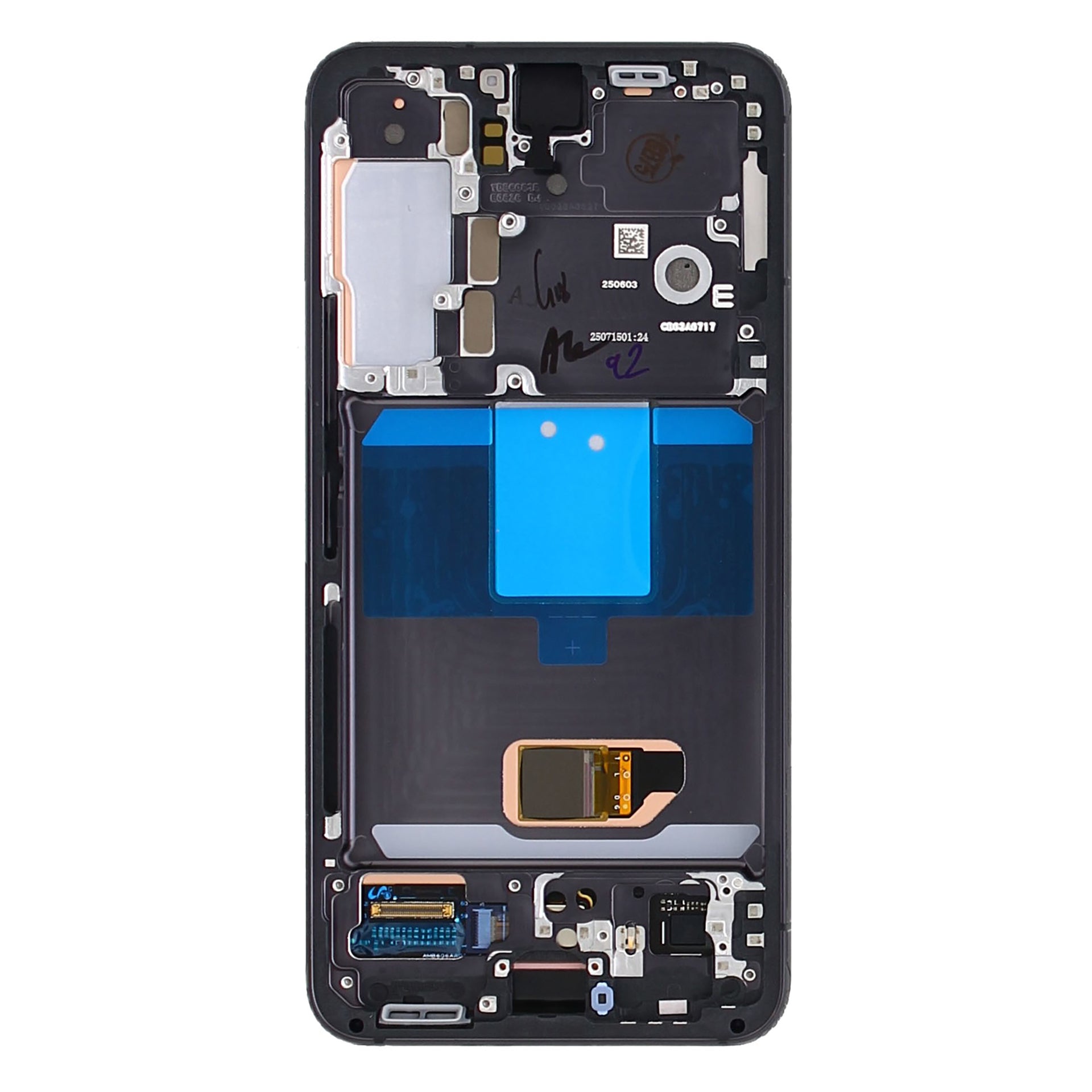 Samsung Galaxy S22 S901B Display And Digitizer With Frame Phantom Black Service Pack